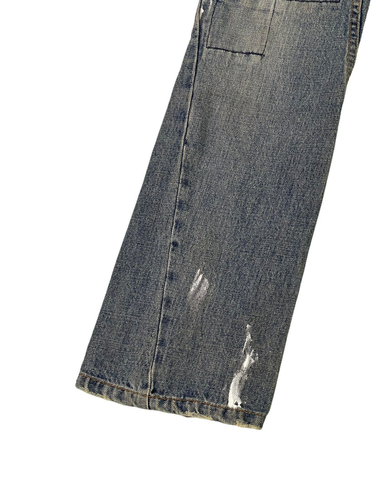 Japanese Brand Flare Jeans Pensitive Japan Distress Denim Boot Cut 1🟦3 Size US 30 / EU 46 - 5 Thumbnail