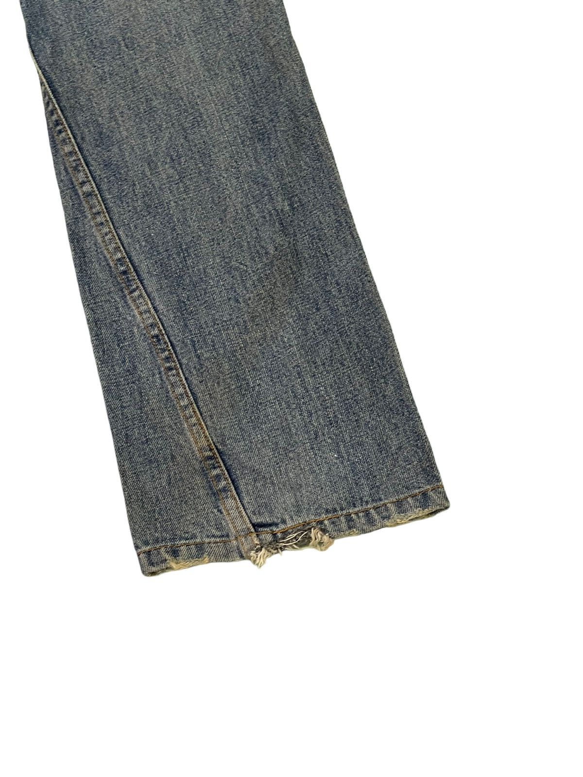 Japanese Brand Flare Jeans Pensitive Japan Distress Denim Boot Cut 1🟦3 Size US 30 / EU 46 - 15 Thumbnail