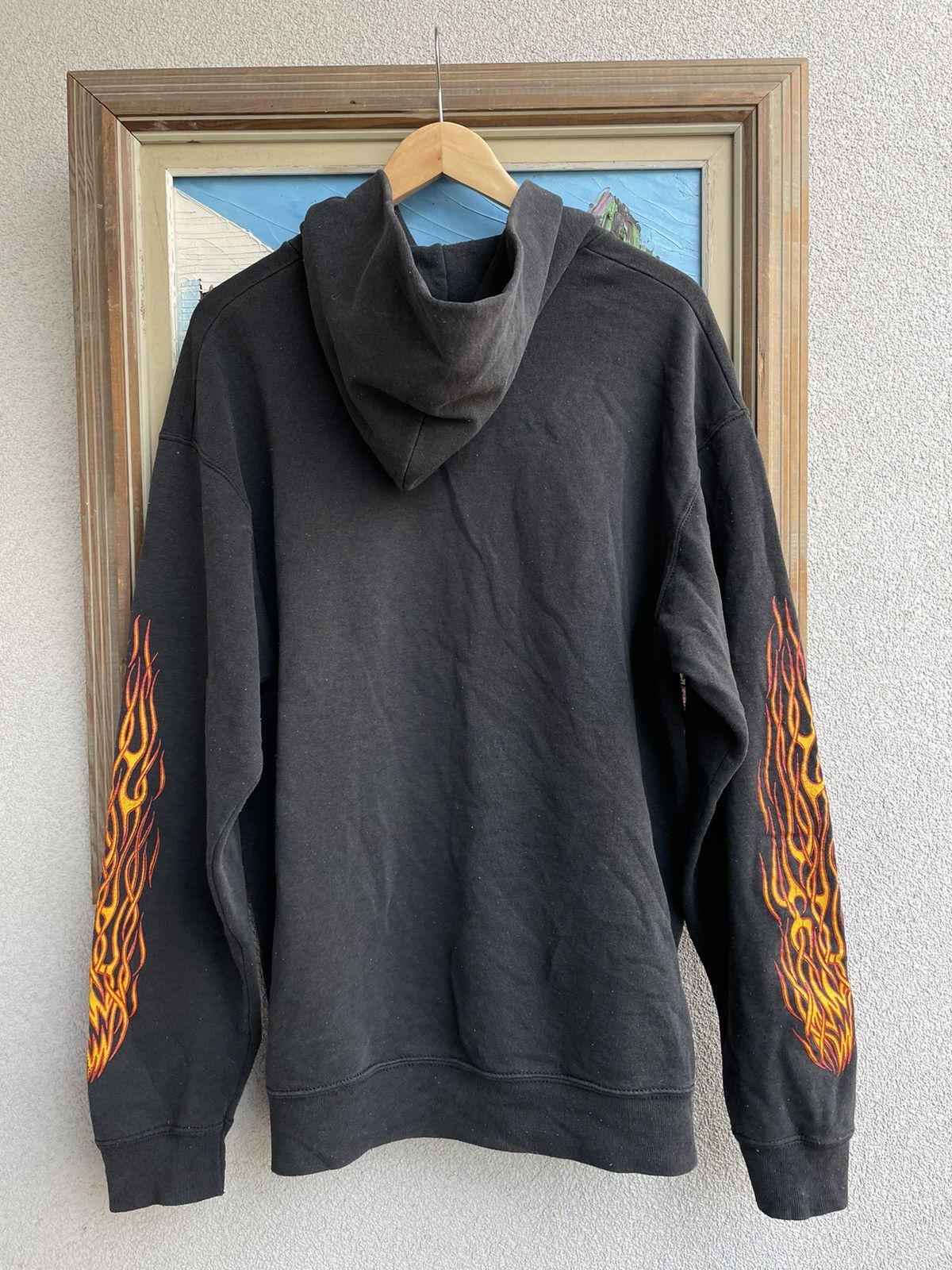 Vintage Clay Smith Cams Vintage Y2k Hoodie Racing Flame Hype Rare Size US L / EU 52-54 / 3 - 3 Thumbnail