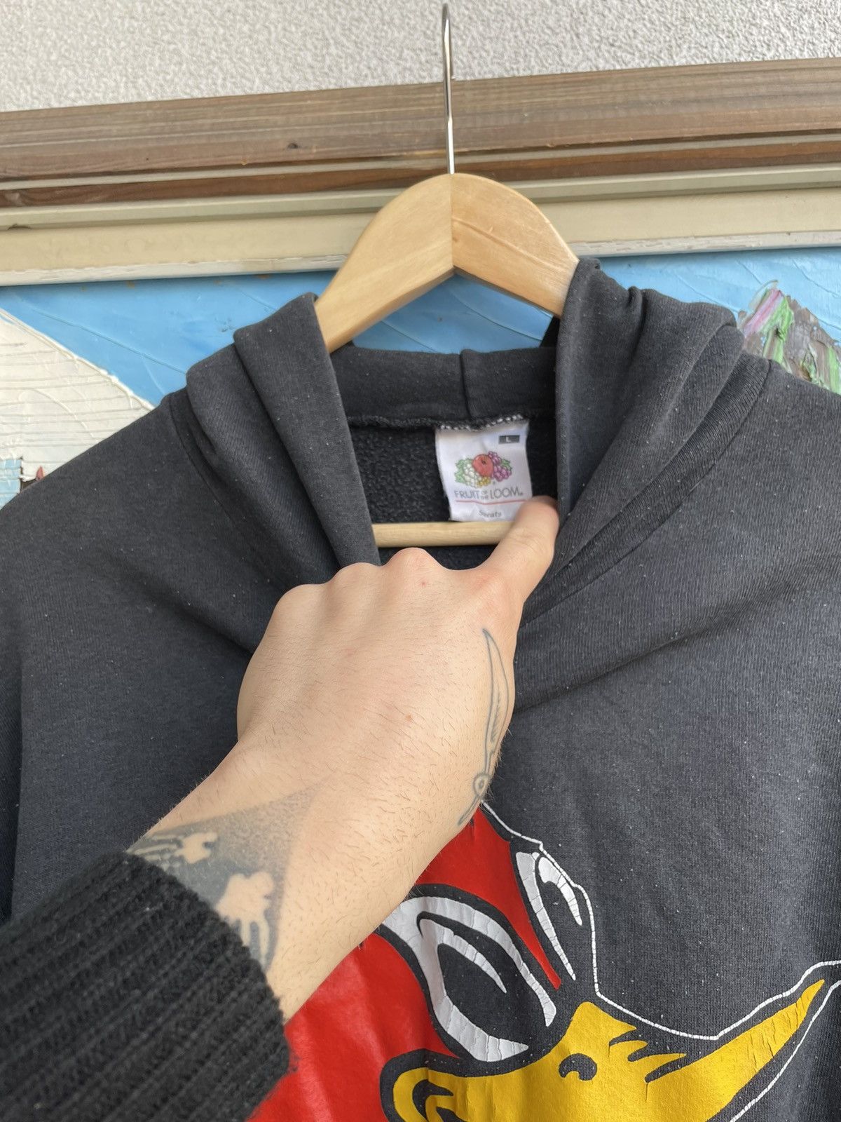 Vintage Clay Smith Cams Vintage Y2k Hoodie Racing Flame Hype Rare Size US L / EU 52-54 / 3 - 4 Thumbnail