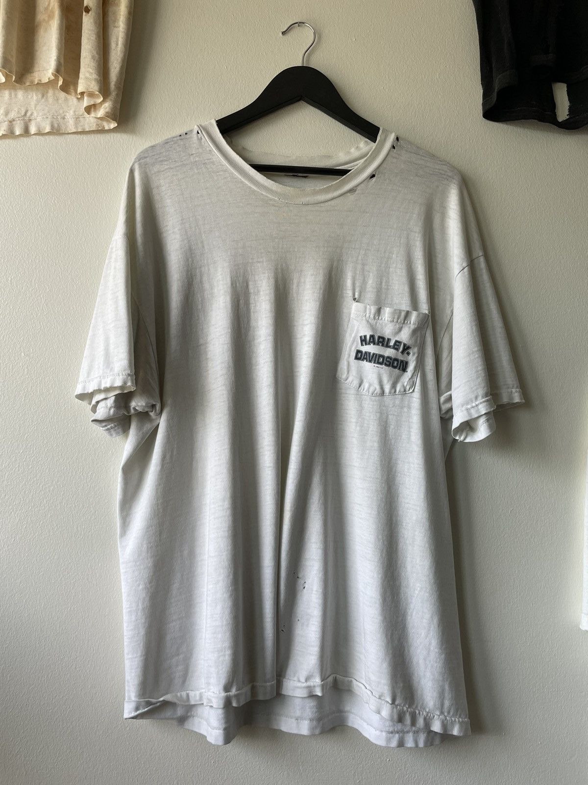 Harley Davidson VINTAGE THRASHED 1999 HARLEY DAVIDSON T-SHIRT Size US XL / EU 56 / 4 - 3 Thumbnail
