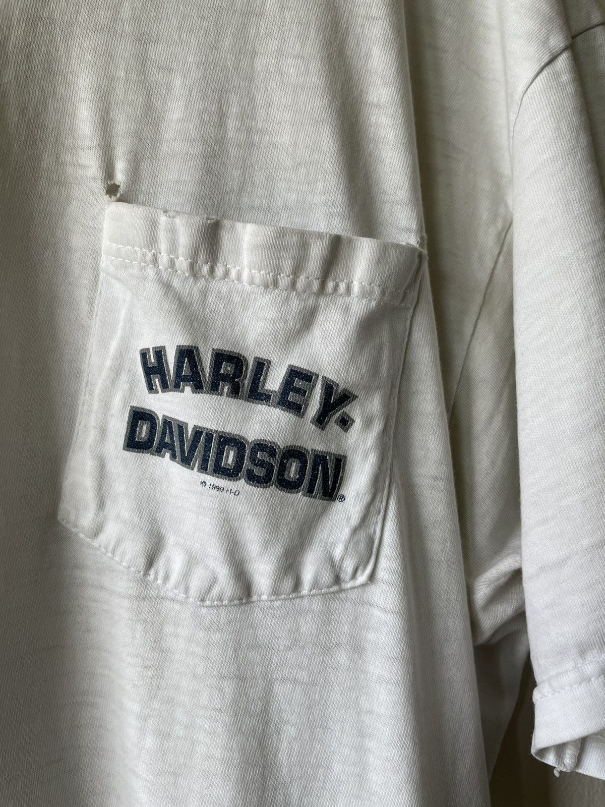 Harley Davidson VINTAGE THRASHED 1999 HARLEY DAVIDSON T-SHIRT Size US XL / EU 56 / 4 - 6 Thumbnail