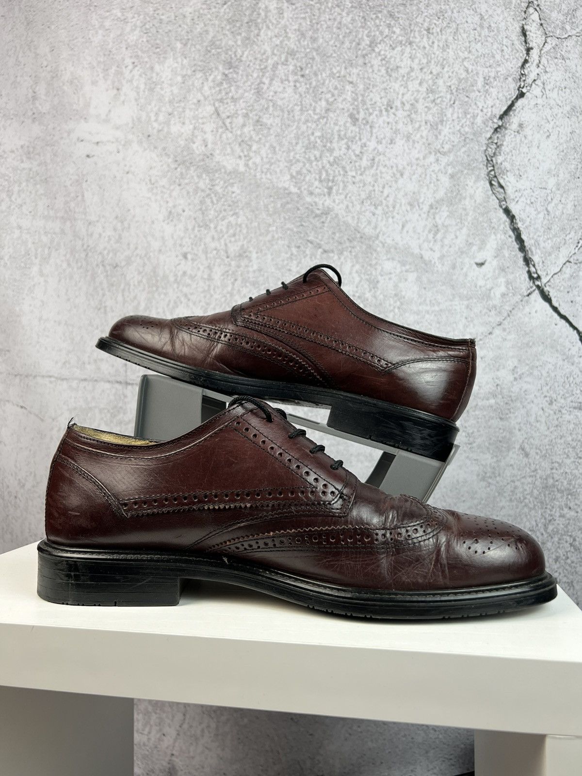 Vintage Vintage Italian Leather derby shoes Size US 12 / EU 45 - 11 Thumbnail
