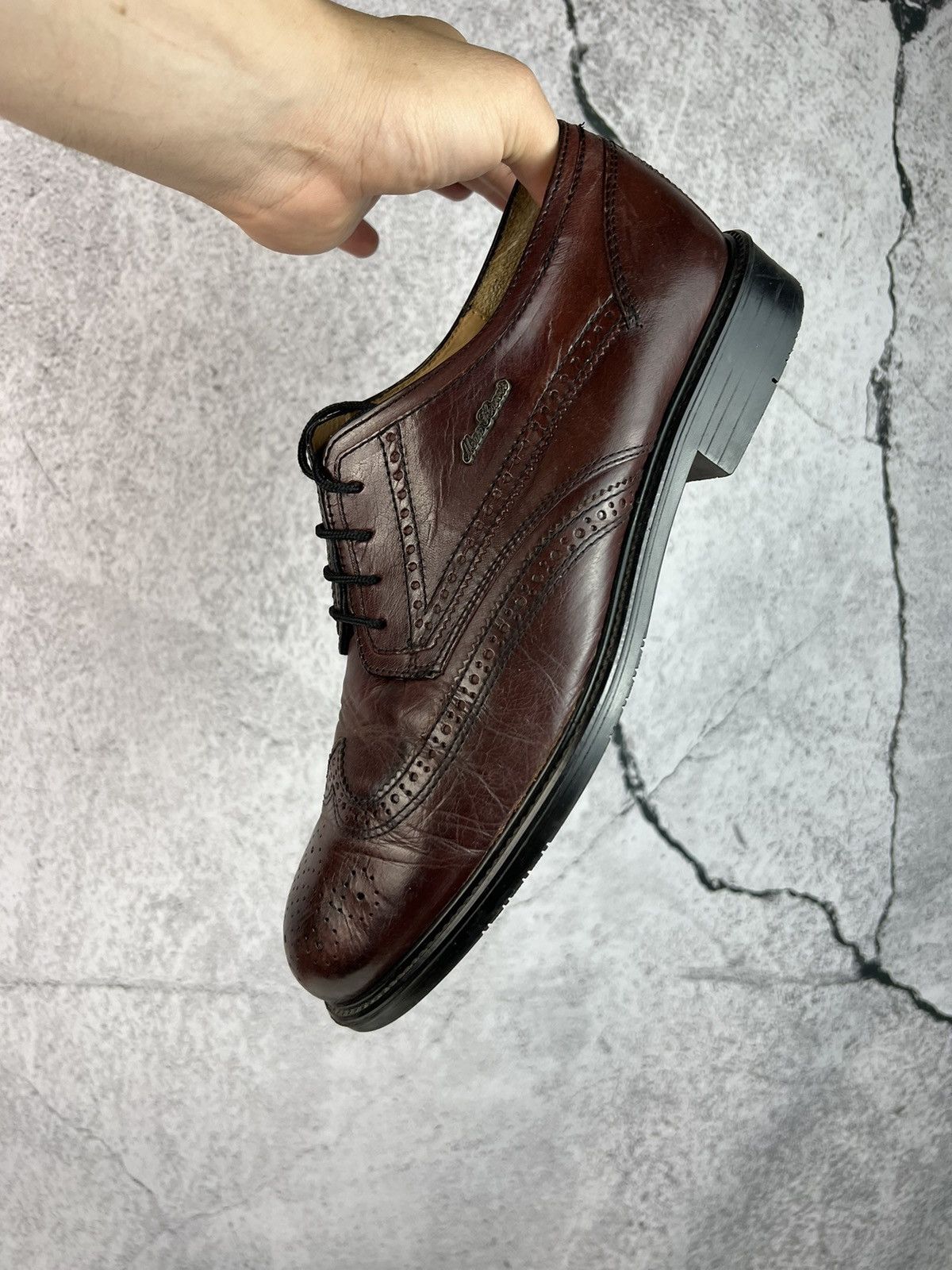 Vintage Vintage Italian Leather derby shoes Size US 12 / EU 45 - 4 Thumbnail