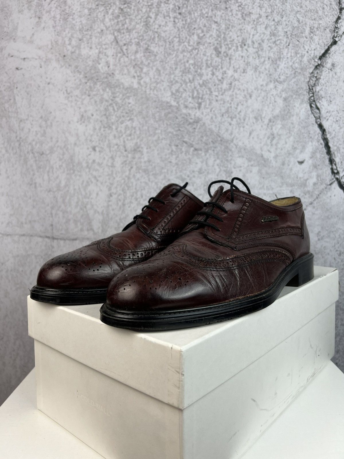Vintage Vintage Italian Leather derby shoes Size US 12 / EU 45 - 2 Thumbnail