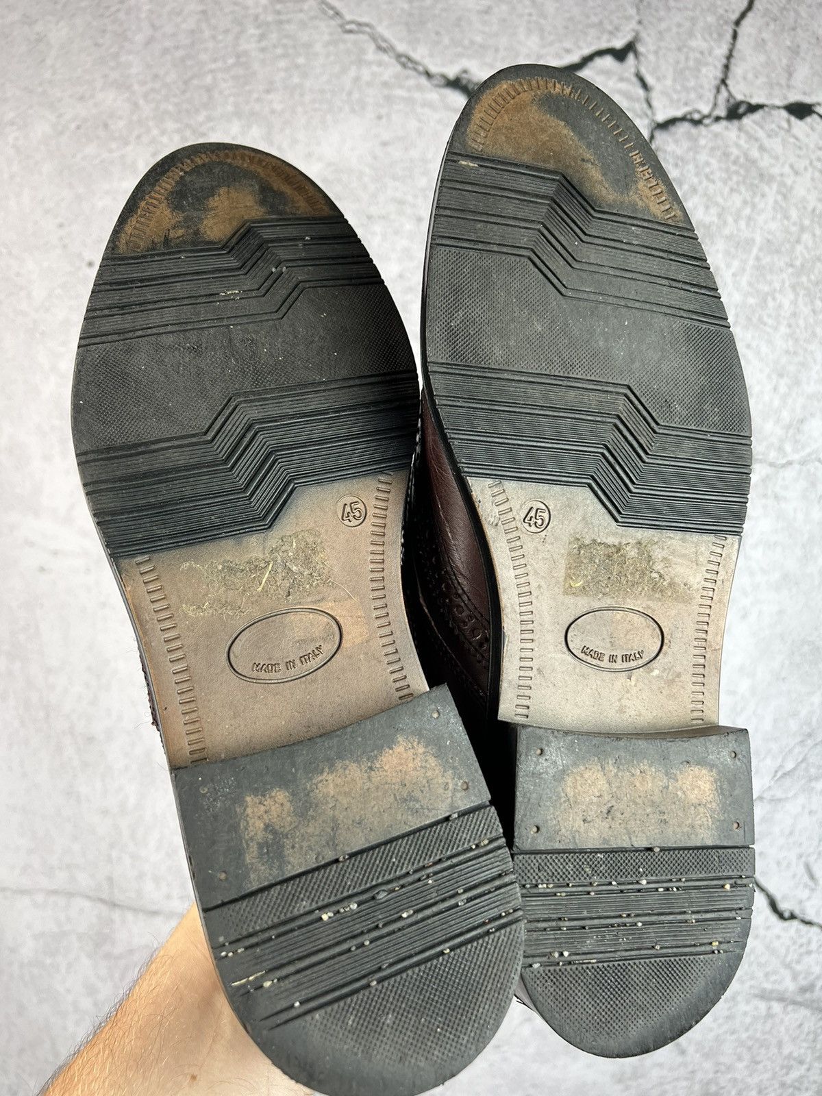 Vintage Vintage Italian Leather derby shoes Size US 12 / EU 45 - 9 Thumbnail
