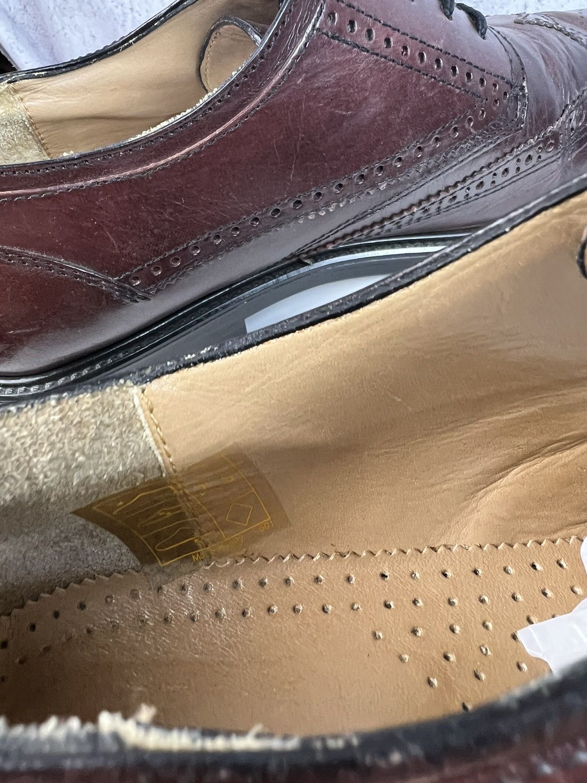 Vintage Vintage Italian Leather derby shoes Size US 12 / EU 45 - 10 Thumbnail