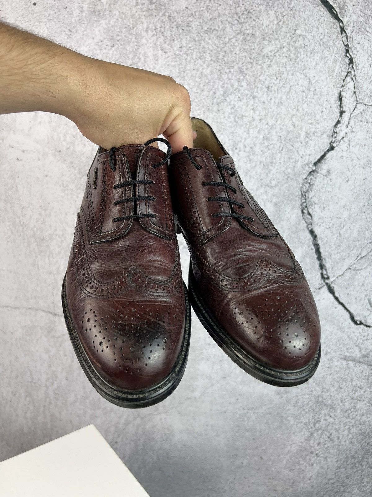 Vintage Vintage Italian Leather derby shoes Size US 12 / EU 45 - 7 Thumbnail