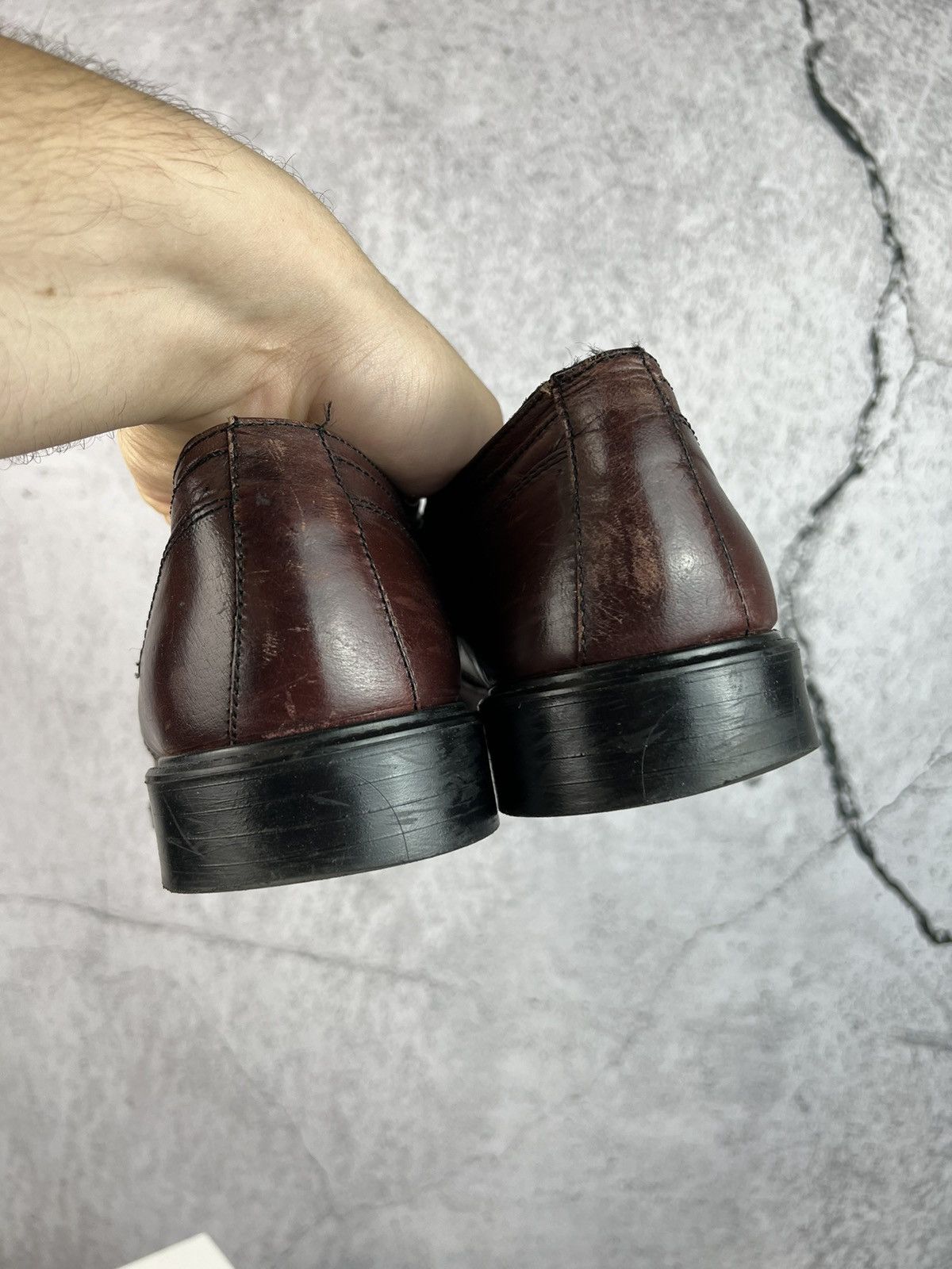 Vintage Vintage Italian Leather derby shoes Size US 12 / EU 45 - 8 Thumbnail