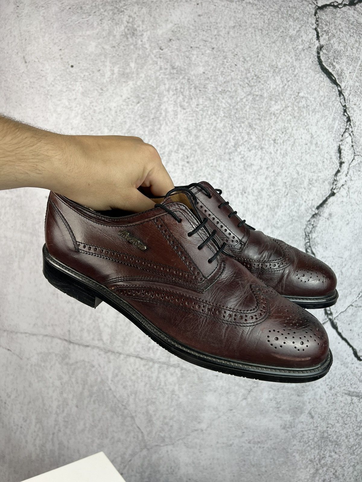 Vintage Vintage Italian Leather derby shoes Size US 12 / EU 45 - 6 Thumbnail