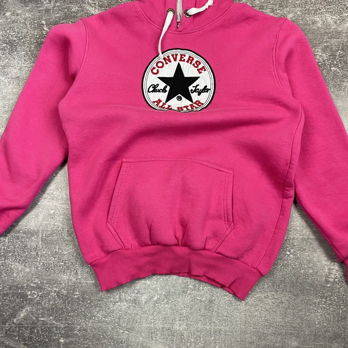 Converse Vintage Converse Pink Hoodie Size US XL / EU 56 / 4 - 3 Thumbnail