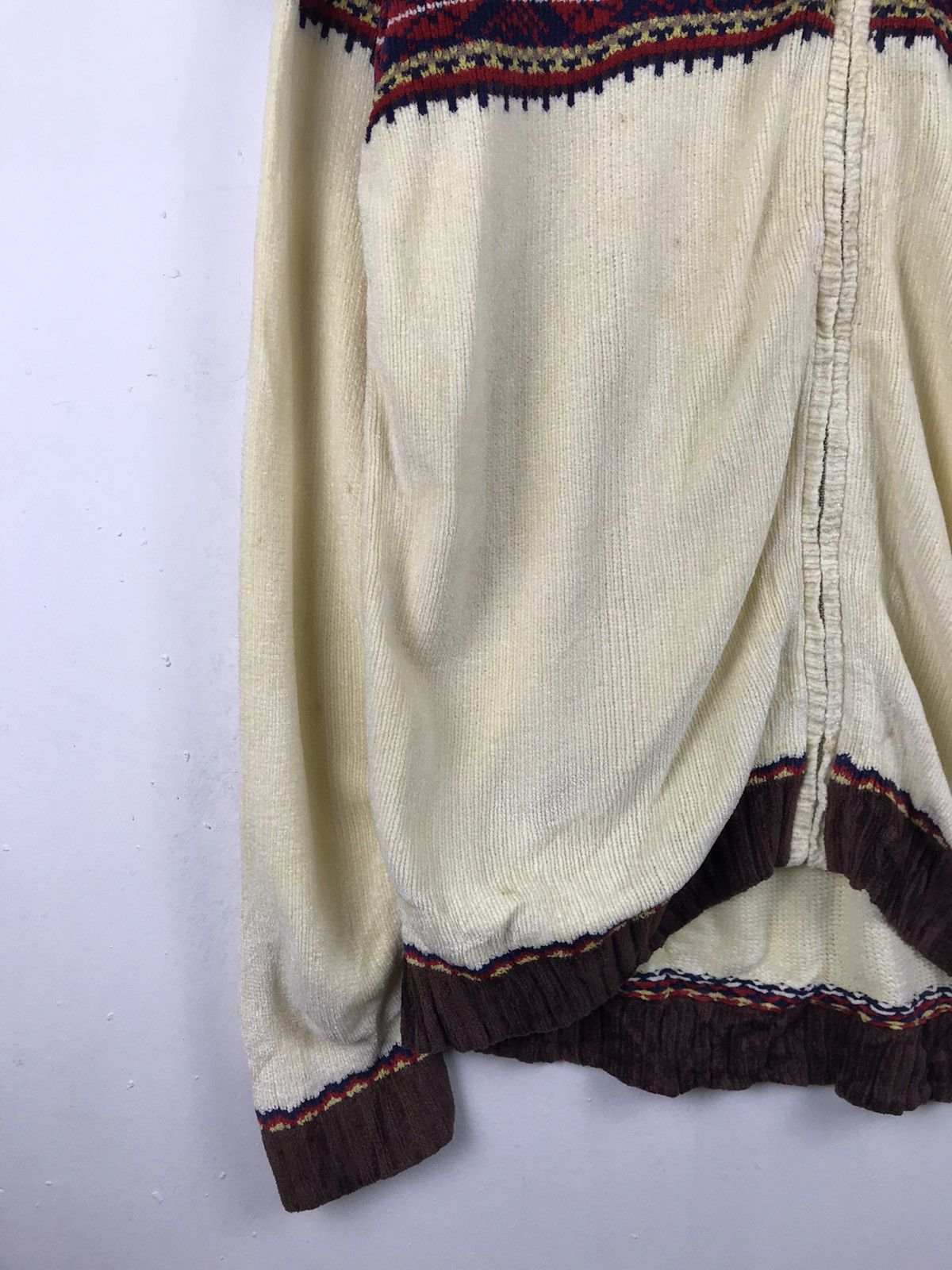 Aran Isles Knitwear × Japanese Brand Navajo Fleece full zipper jacket rare design Size US L / EU 52-54 / 3 - 5 Thumbnail