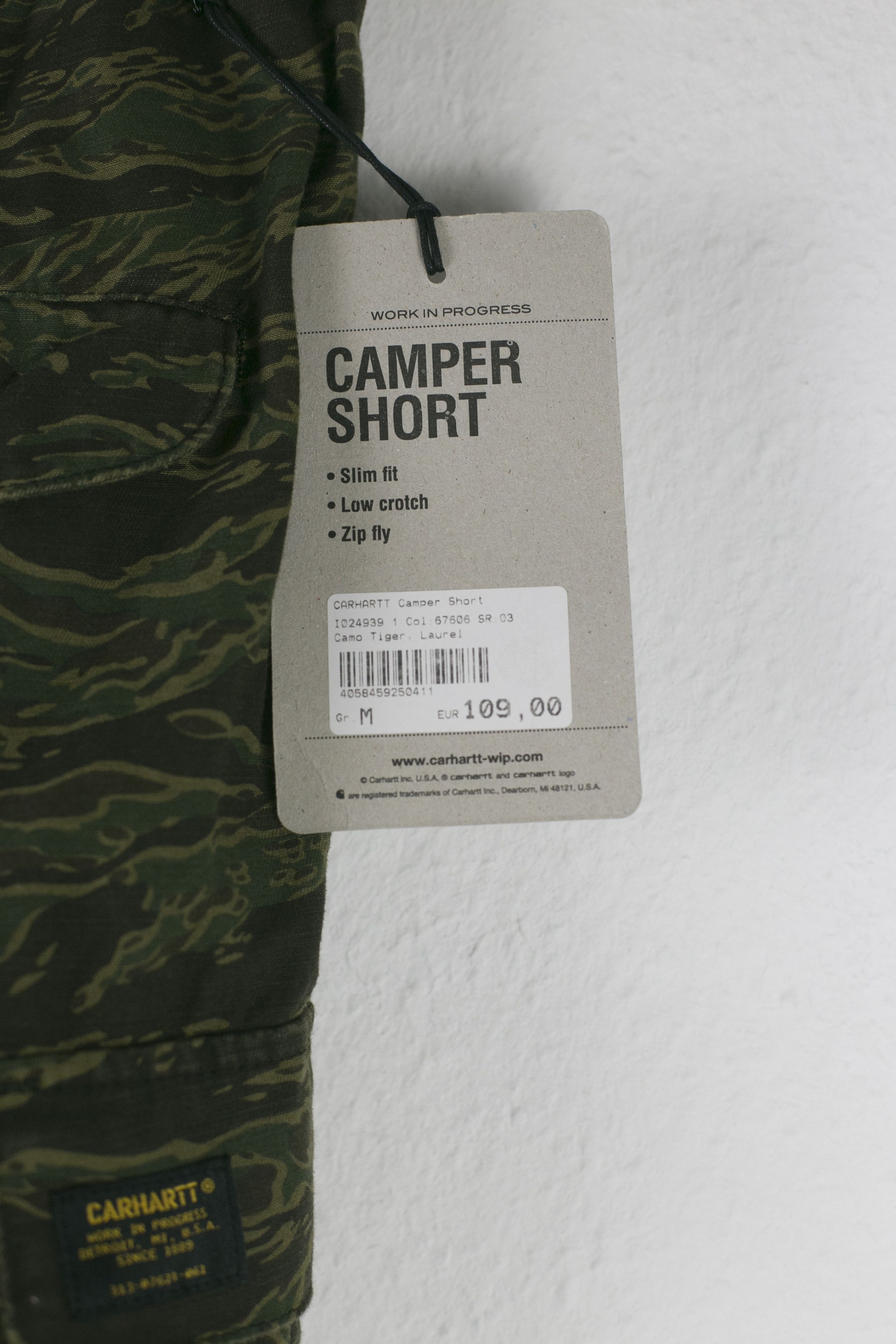 Carhartt Wip Carhartt WIP CAMPER SHORT Ness Camo Tiger, Laurel Slim M Size US 32 / EU 48 - 6 Thumbnail