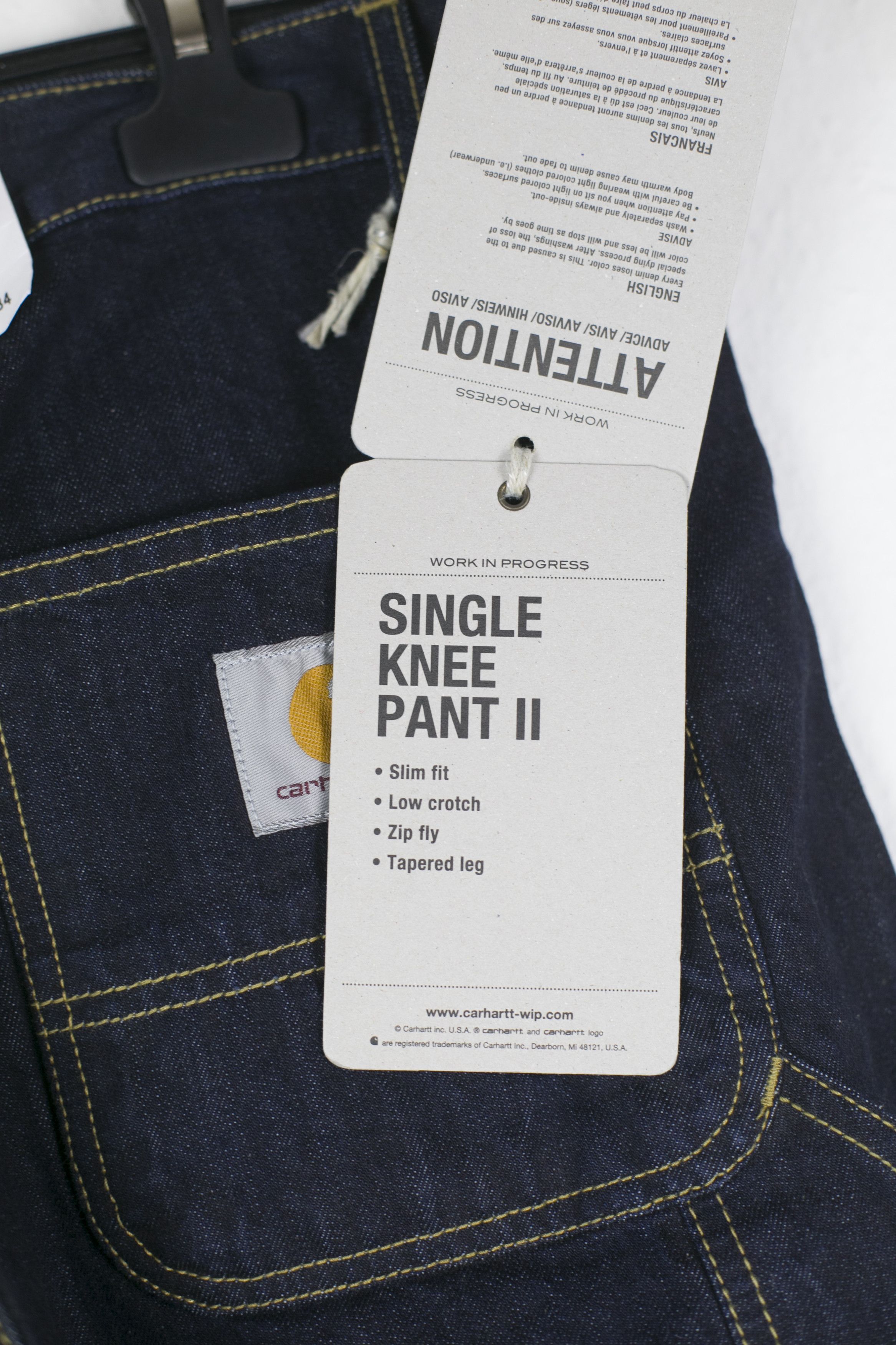 Carhartt Wip NWT Carhartt WIP Single Knee Pant II Slim Blue Jeans 32x34 Size US 32 / EU 48 - 3 Thumbnail