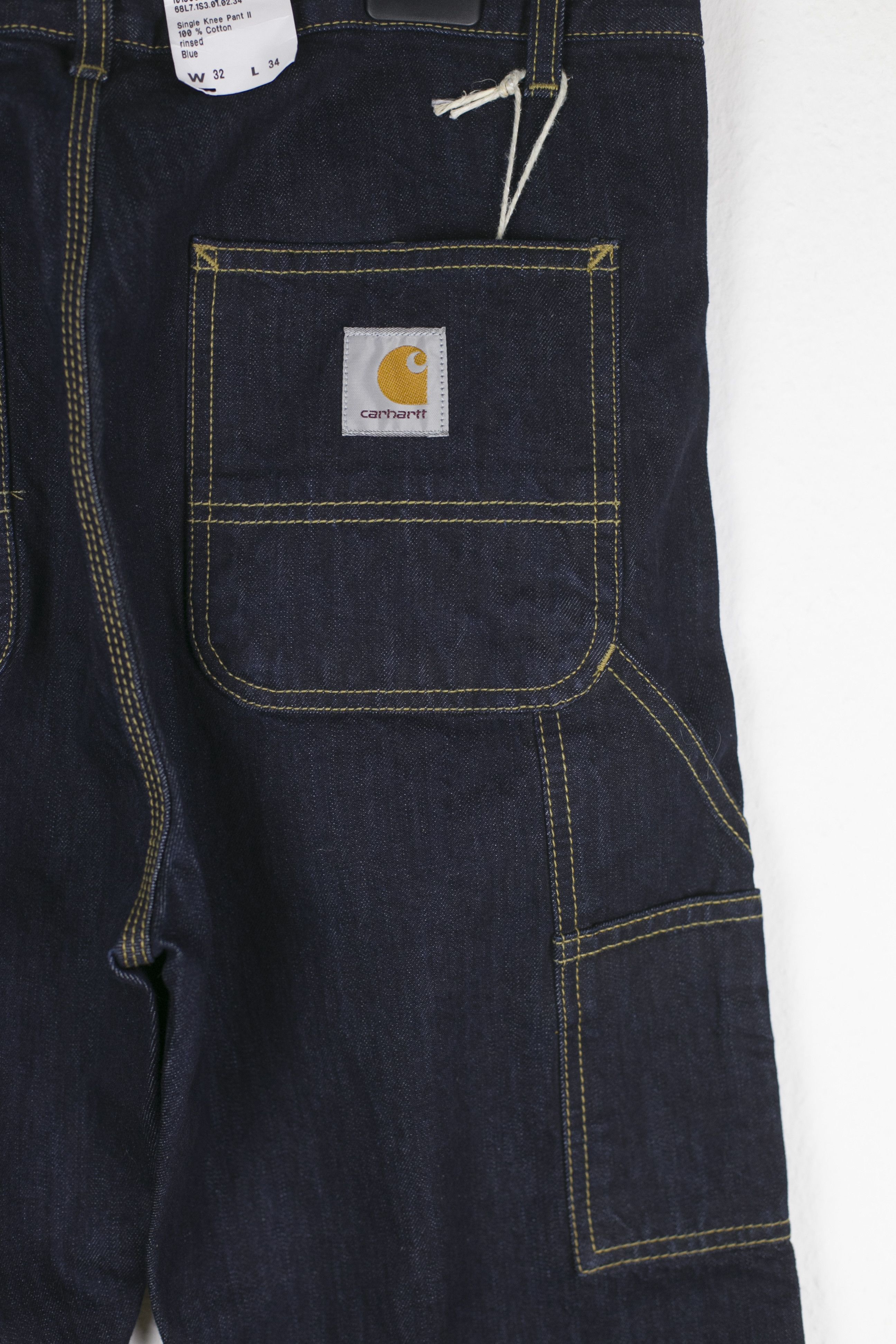 Carhartt Wip NWT Carhartt WIP Single Knee Pant II Slim Blue Jeans 32x34 Size US 32 / EU 48 - 2 Thumbnail