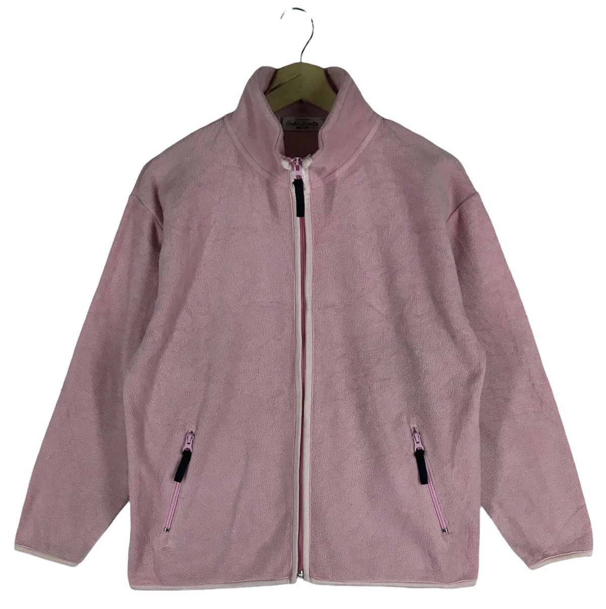 image of Italian Designers x Vintage Giulia Rosetta Fleece Sweaters in Pink, Women's (Size Large)