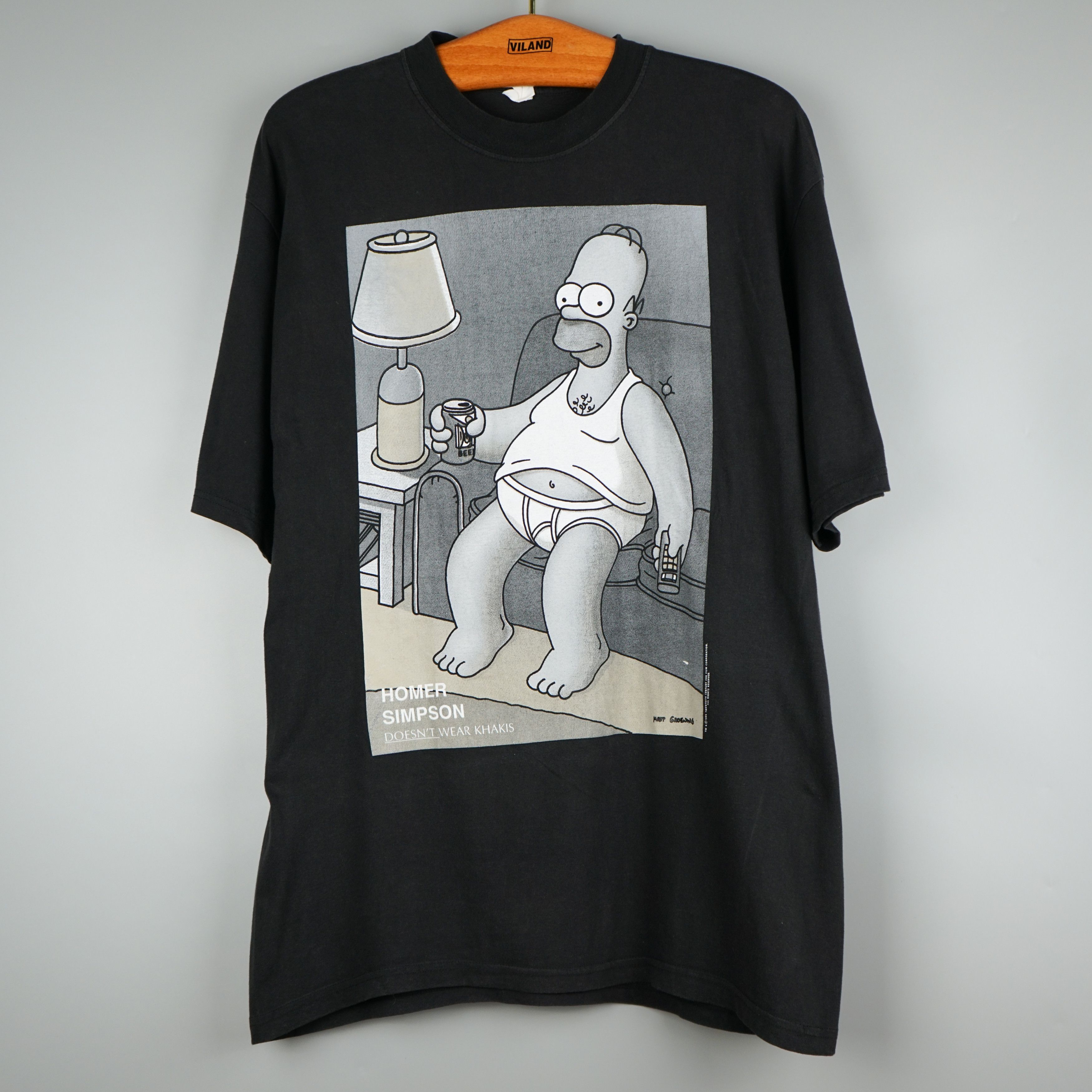 Vintage 1995 Homer Simpson sitting on couch t-shirt | Grailed