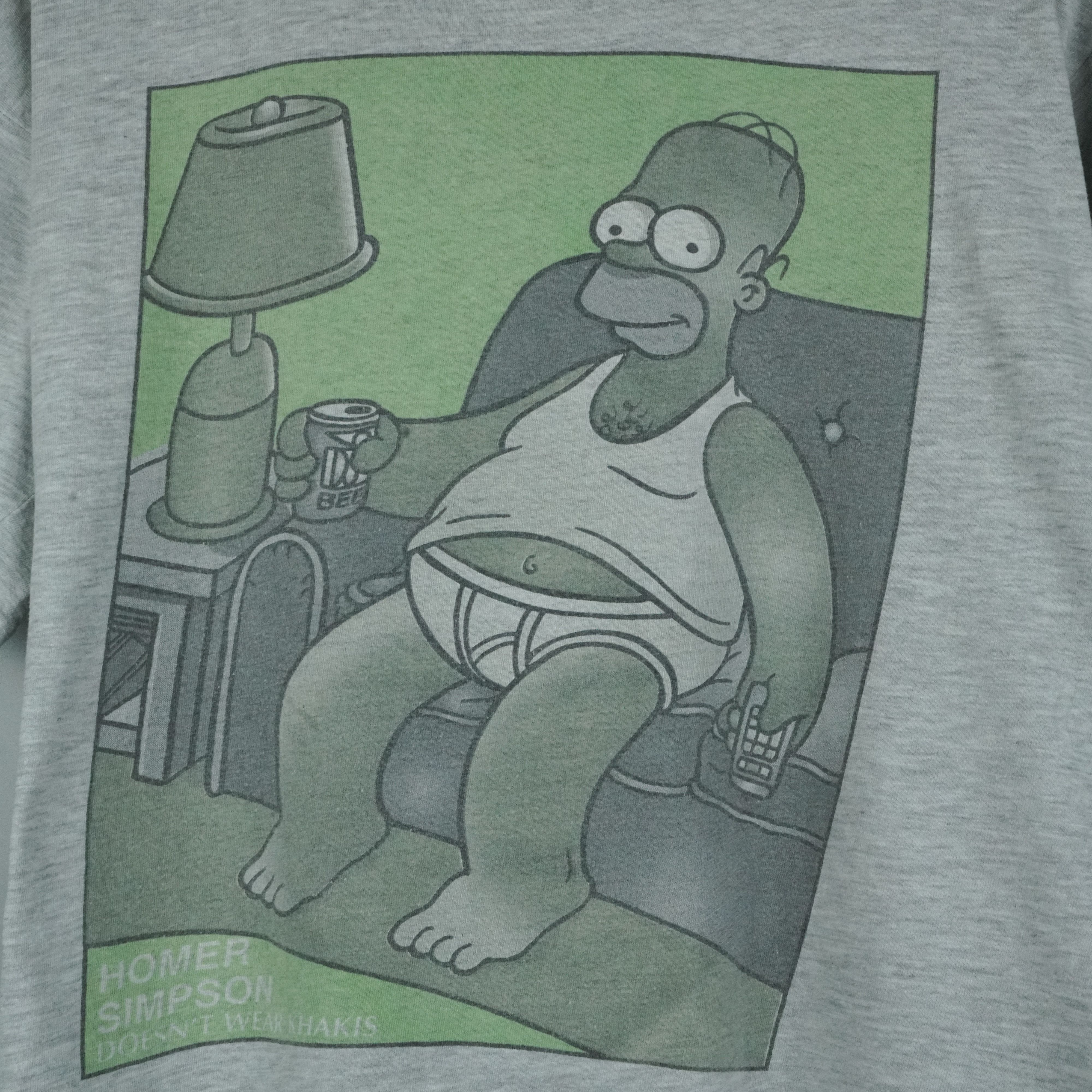 Cartoon Network × Vintage 1990s Homer Simpson doesn't wear hakis t-shirt Size US L / EU 52-54 / 3 - 2 Thumbnail