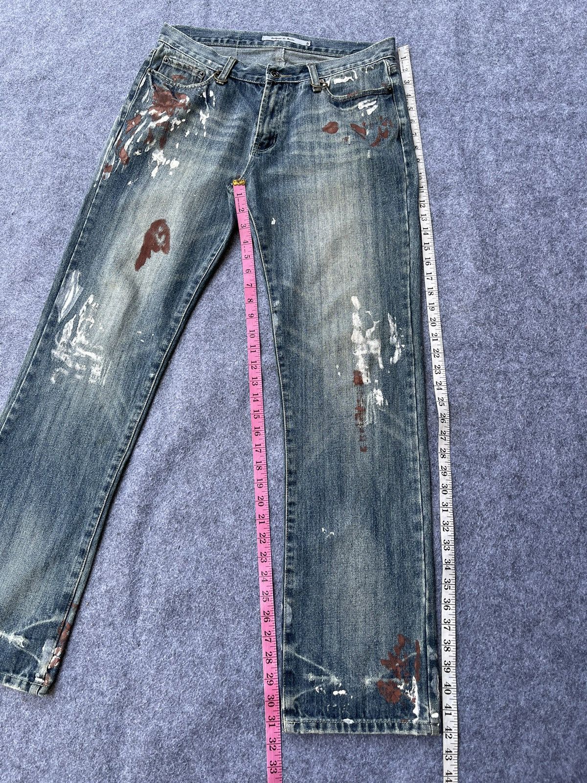 Japanese Brand Rare🔥Japanese Brand Paint Design Jeans Size US 32 / EU 48 - 11 Thumbnail