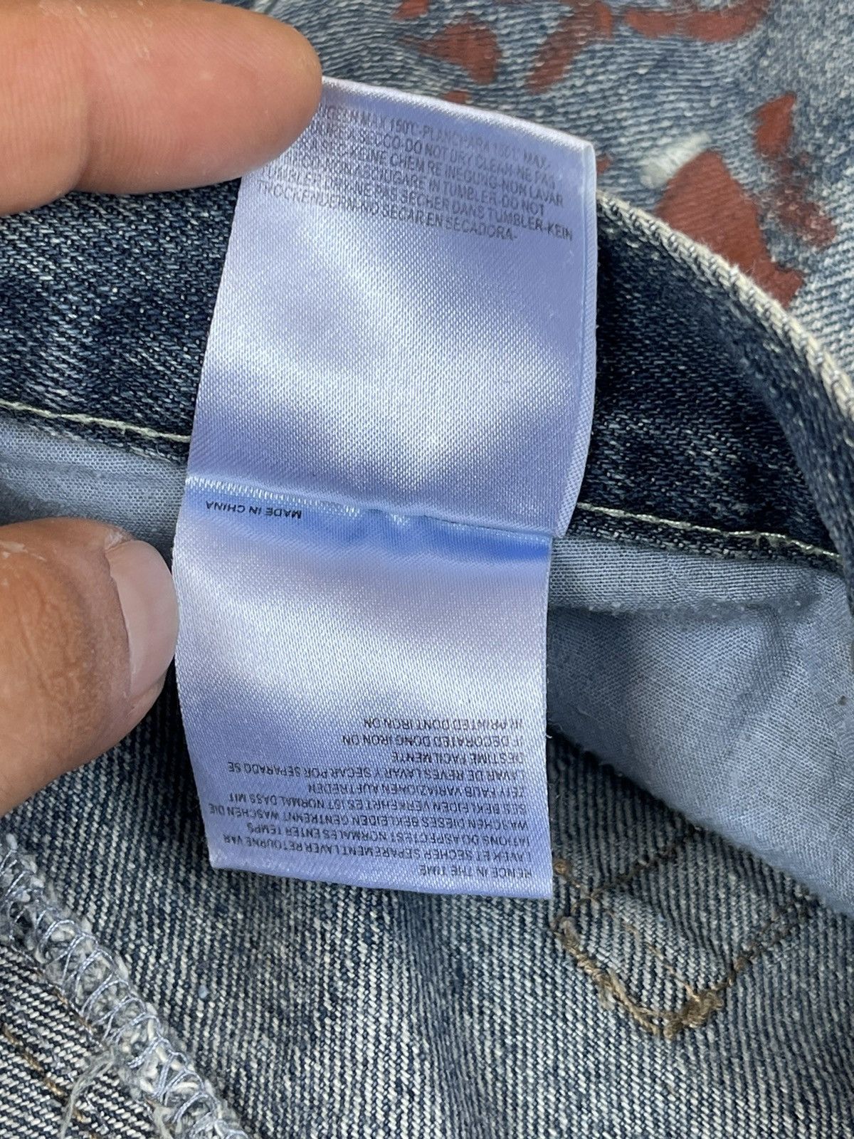 Japanese Brand Rare🔥Japanese Brand Paint Design Jeans Size US 32 / EU 48 - 8 Thumbnail