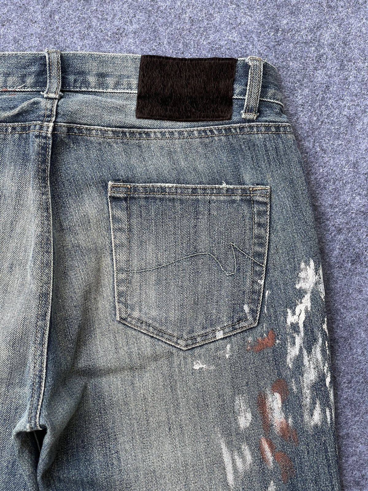 Japanese Brand Rare🔥Japanese Brand Paint Design Jeans Size US 32 / EU 48 - 4 Thumbnail