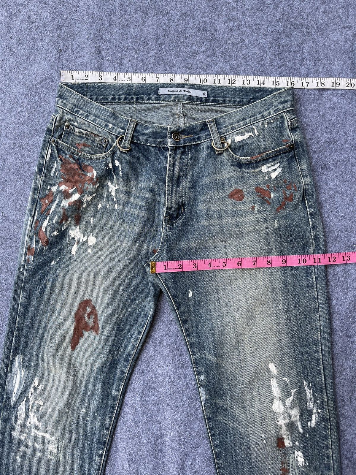 Japanese Brand Rare🔥Japanese Brand Paint Design Jeans Size US 32 / EU 48 - 9 Thumbnail