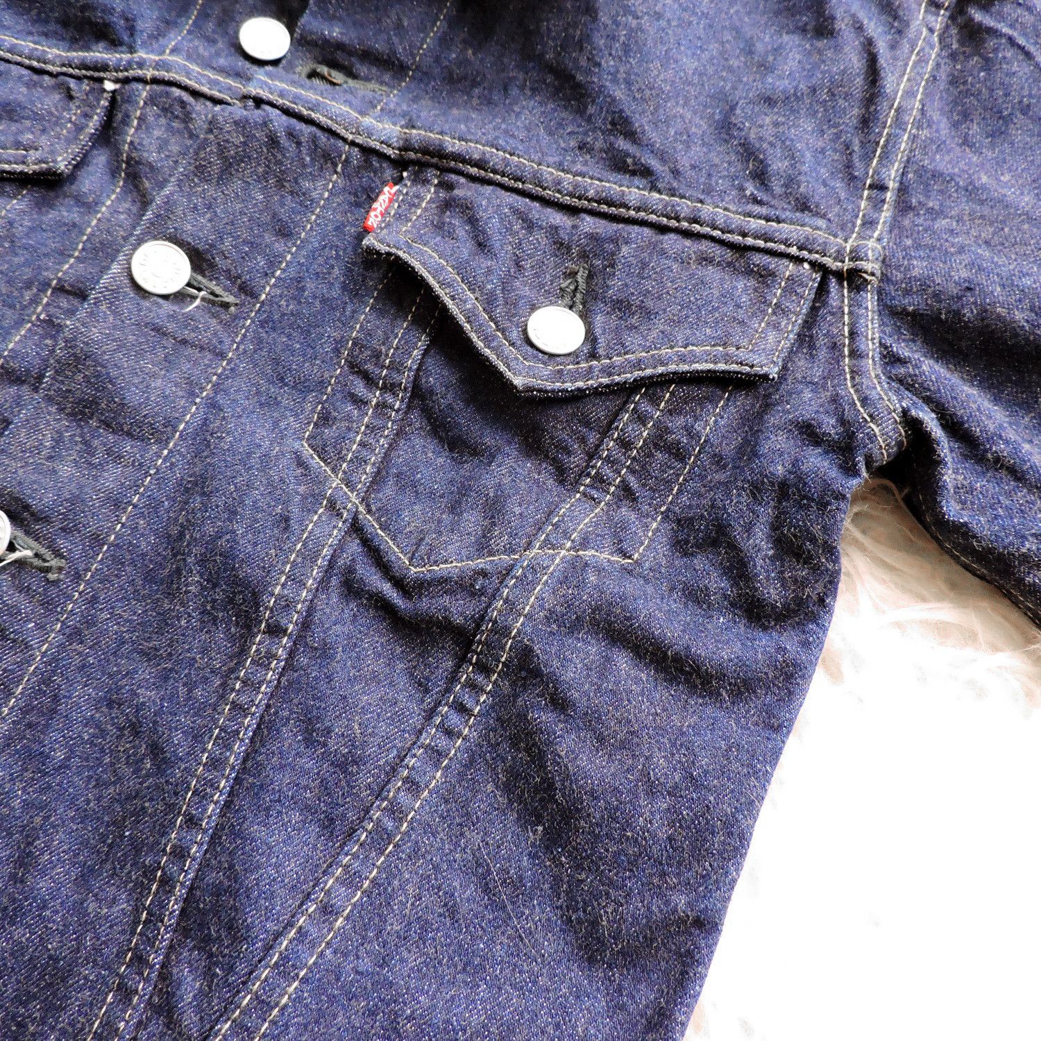 Japanese Brand CANTON GENUINE INDIGO TYPE III DENIM JACKET Size US S / EU 44-46 / 1 - 6 Thumbnail
