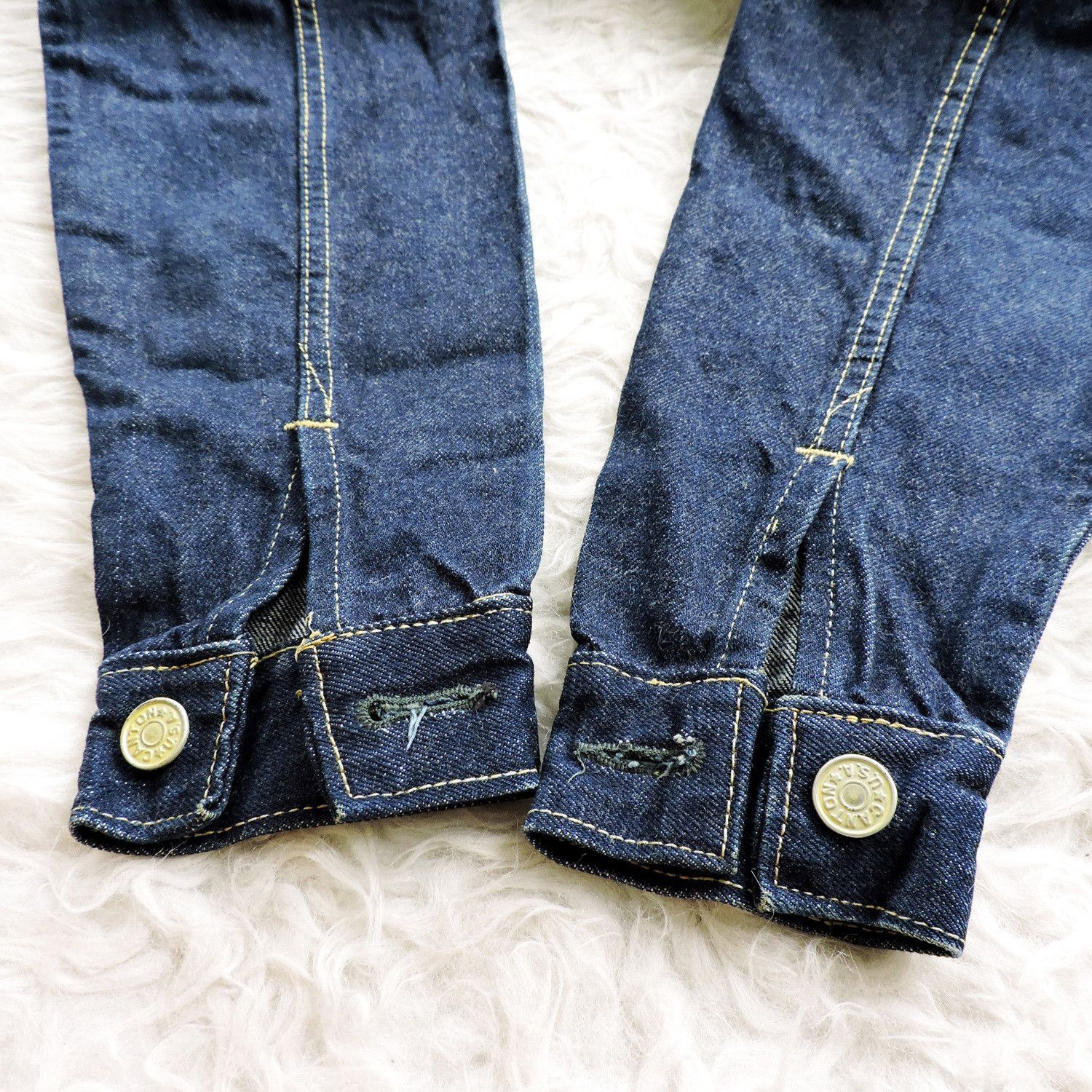 Japanese Brand CANTON GENUINE INDIGO TYPE III DENIM JACKET Size US S / EU 44-46 / 1 - 8 Thumbnail