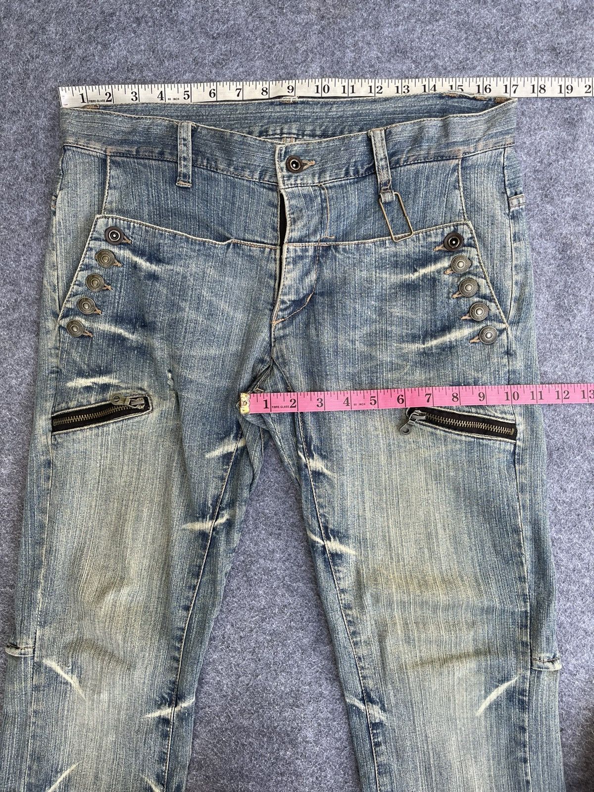 Hysteric Glamour LastDrop🔥Rare🔥PPFM Seditionaries Punk Design LightWash Denim Size US 34 / EU 50 - 11 Thumbnail