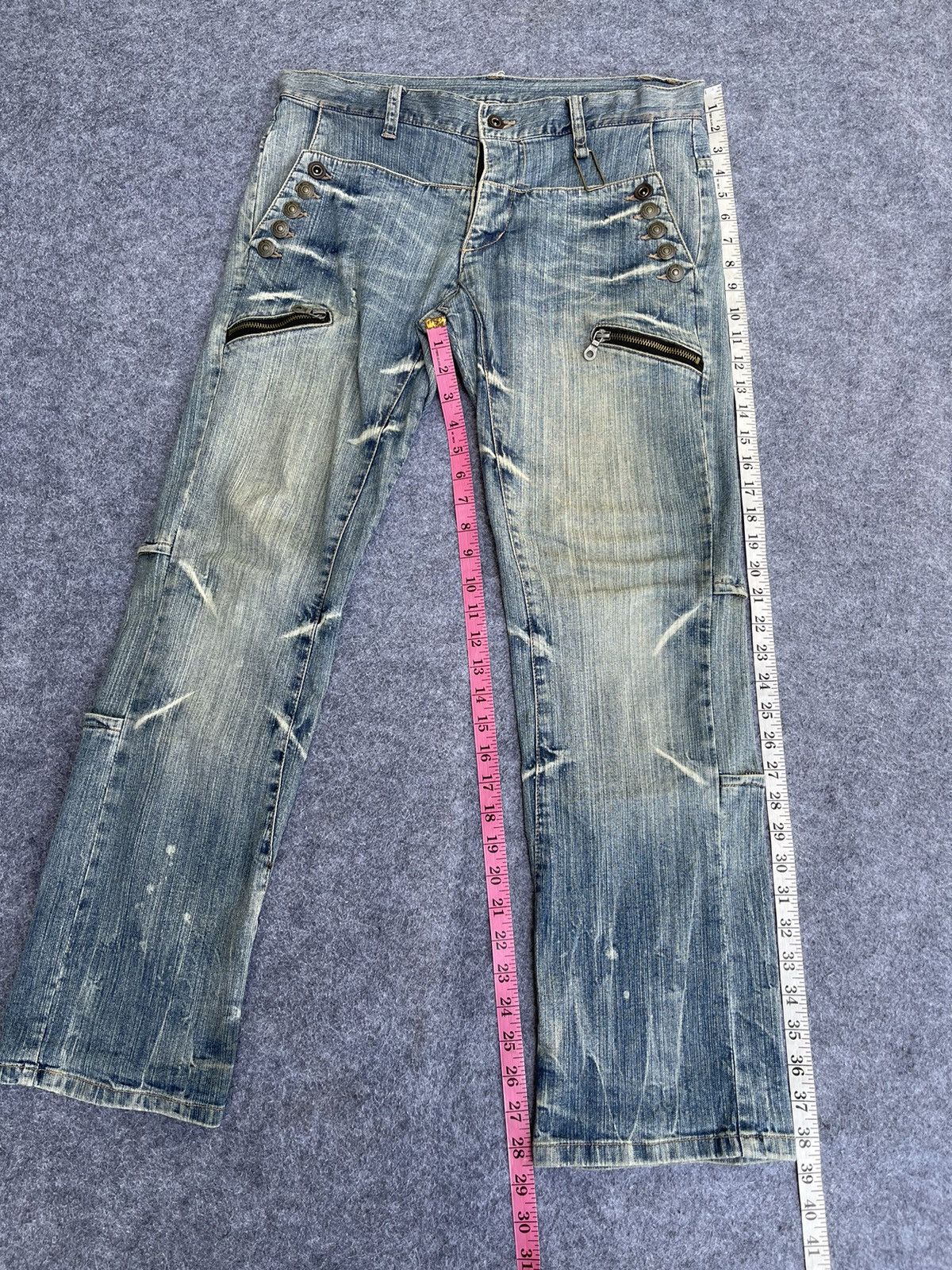 Hysteric Glamour LastDrop🔥Rare🔥PPFM Seditionaries Punk Design LightWash Denim Size US 34 / EU 50 - 13 Thumbnail