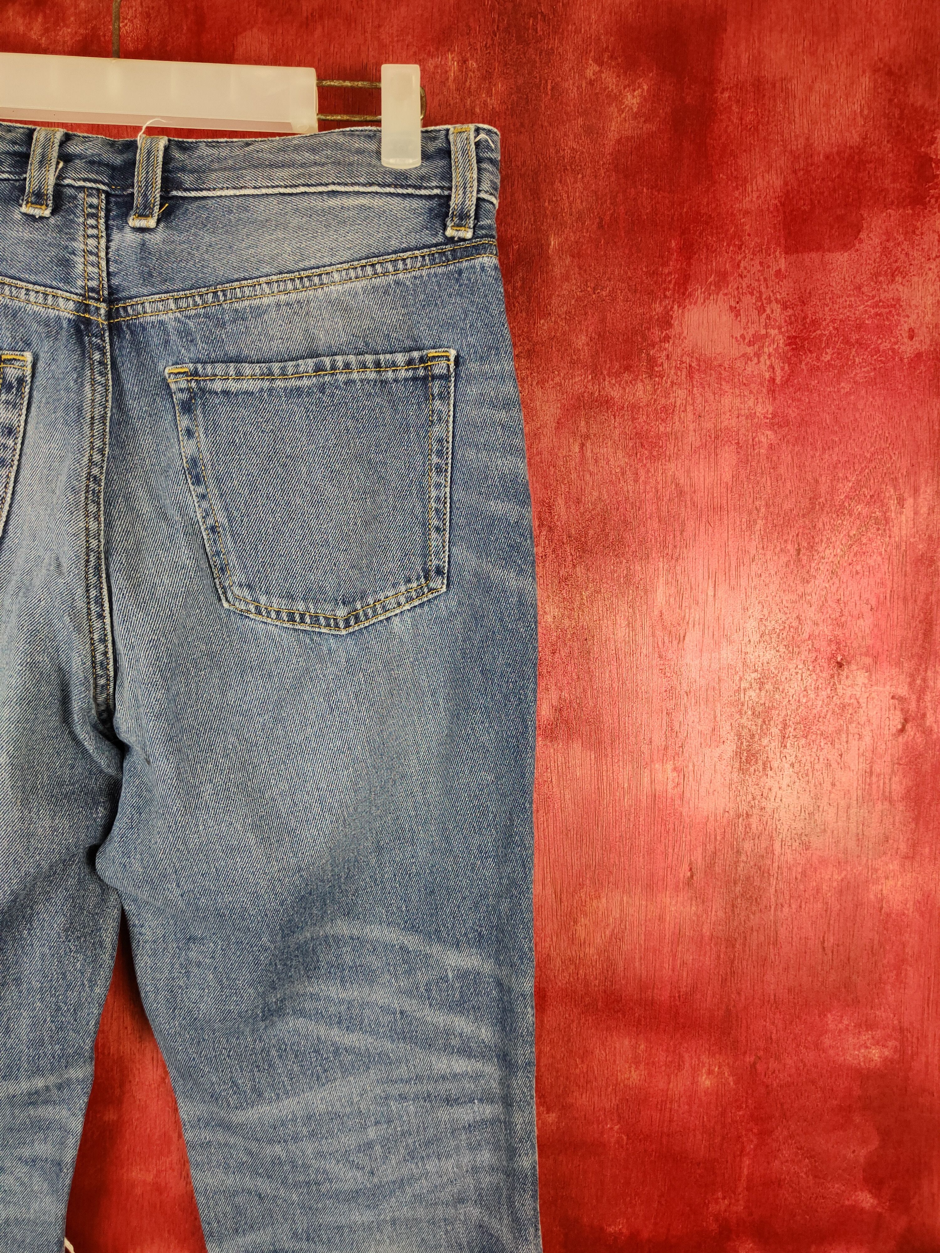 GU GU Blue Distressed jeans Denim Pants#272B Size 29" - 10 Thumbnail