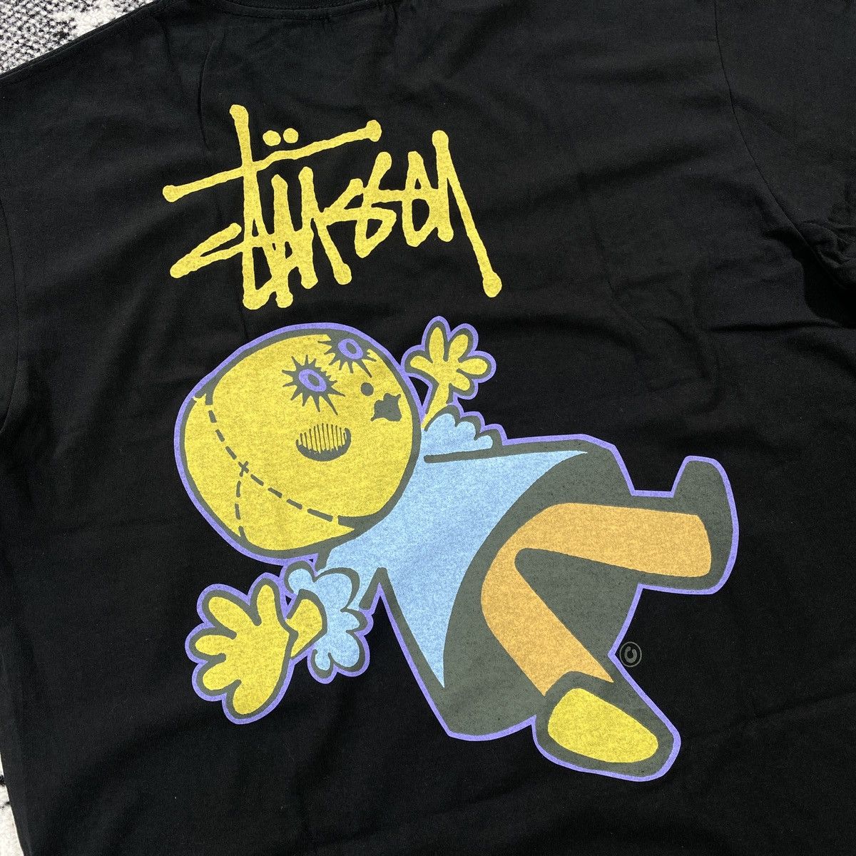 Stussy STUSSY DOLLIE PIG DYED TEE BLACK - MEDIUM Size US M / EU 48-50 / 2 - 2 Thumbnail