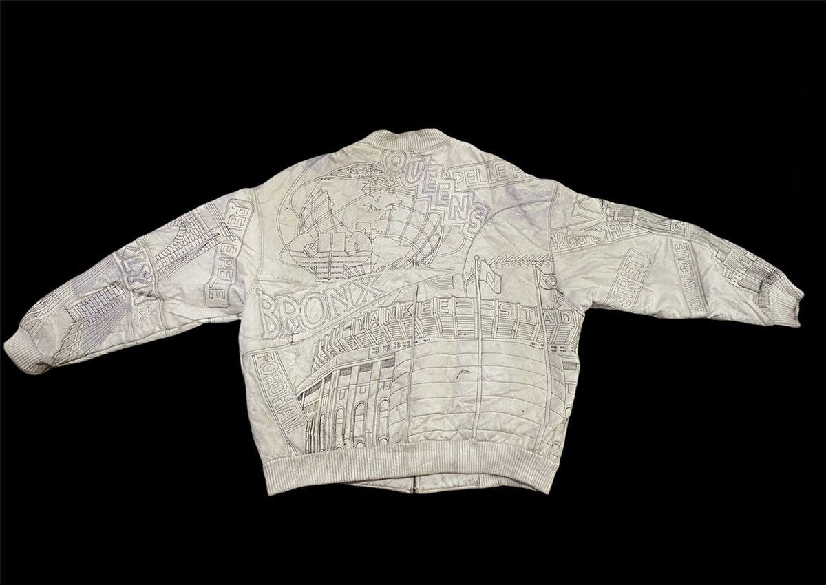 Marc Buchanan DISTRESS MARC BUCHANAN LEATHER JACKET OVER PRINT Size US XL / EU 56 / 4 - 2 Thumbnail