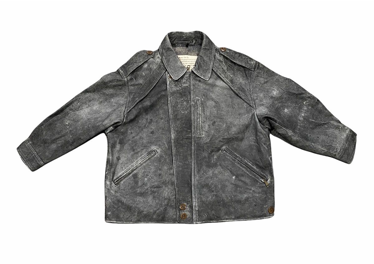 Genuine Leather VINTAGE LEATHER JACKET JAPAN BRAND Size US L / EU 52-54 / 3 - 1 Thumbnail
