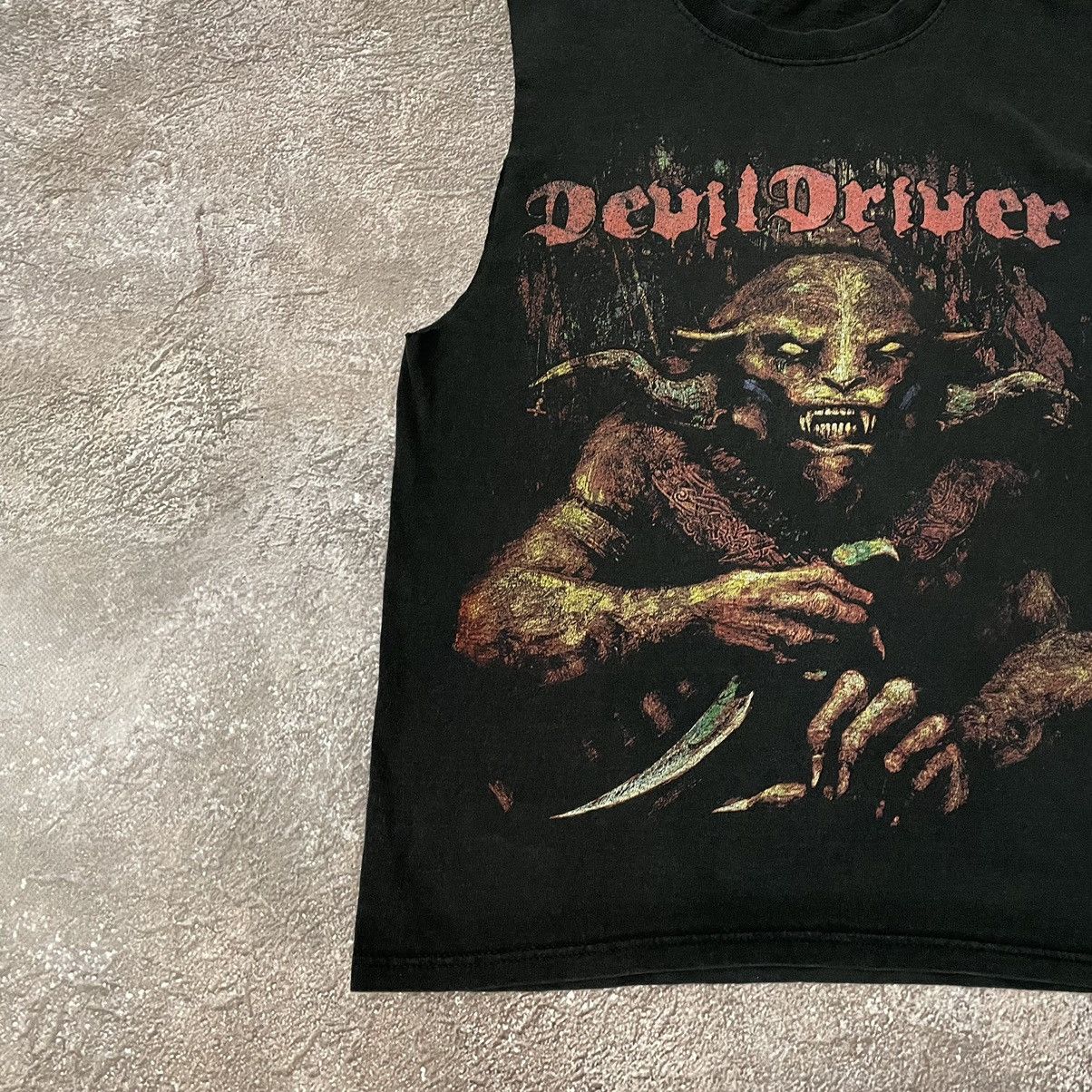 Vintage Vintage 90s Devil Driver Graphic Tee Grunge Horror Tapered M Size US M / EU 48-50 / 2 - 4 Thumbnail