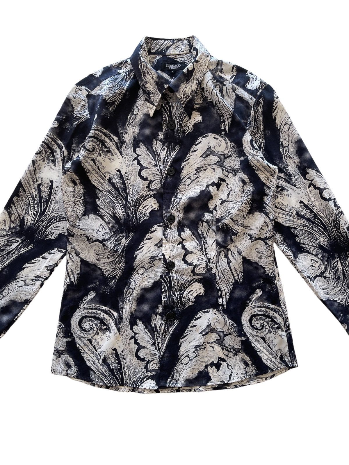 Tornado Mart Tornado Mart Luxury Rayon Shirt Size L / US 10 / IT 46 - 4 Thumbnail