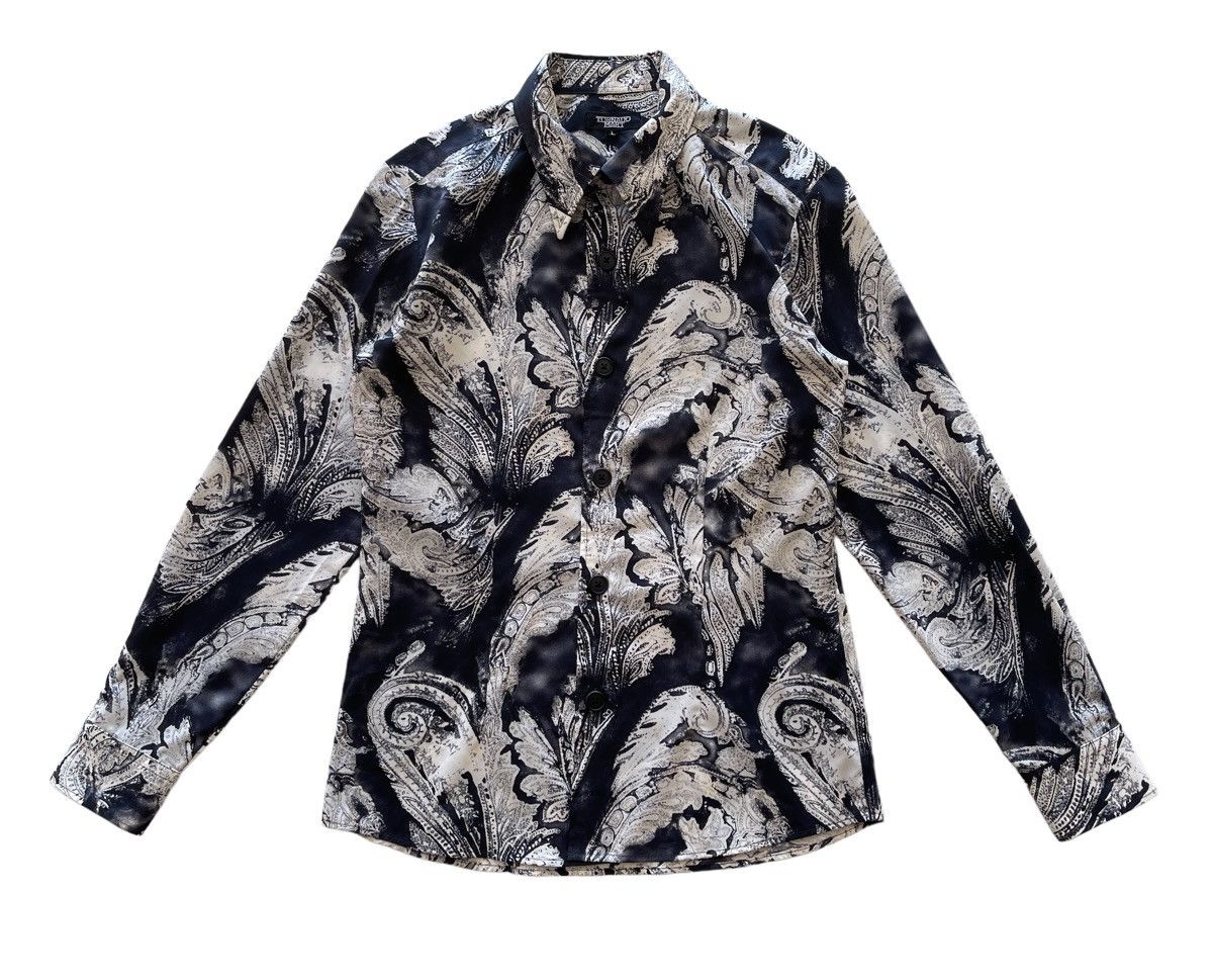 Tornado Mart Tornado Mart Luxury Rayon Shirt Size L / US 10 / IT 46 - 3 Thumbnail