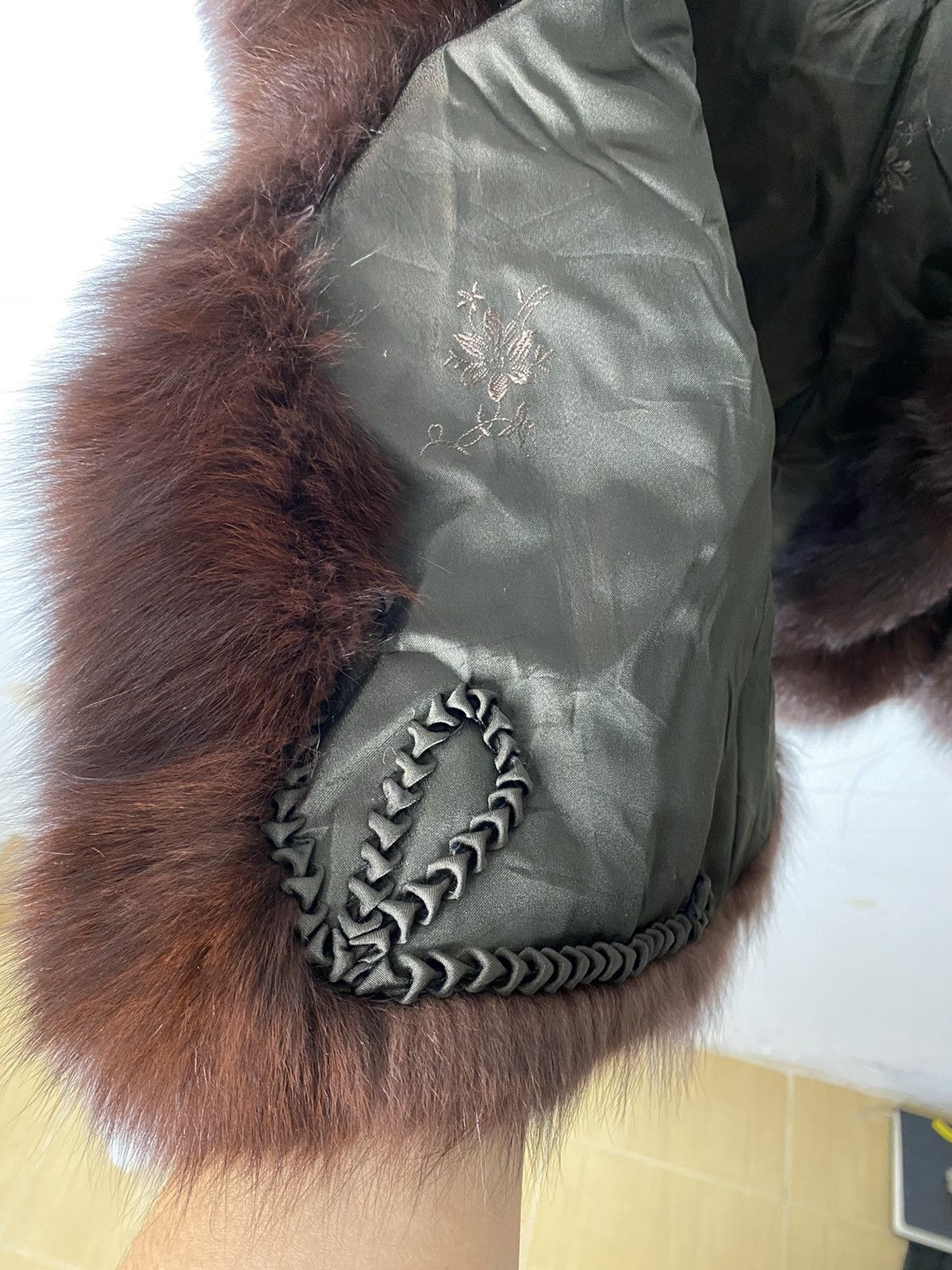 Issey Miyake Japanese designer Mink fur coat Size L / US 10 / IT 46 - 8 Thumbnail