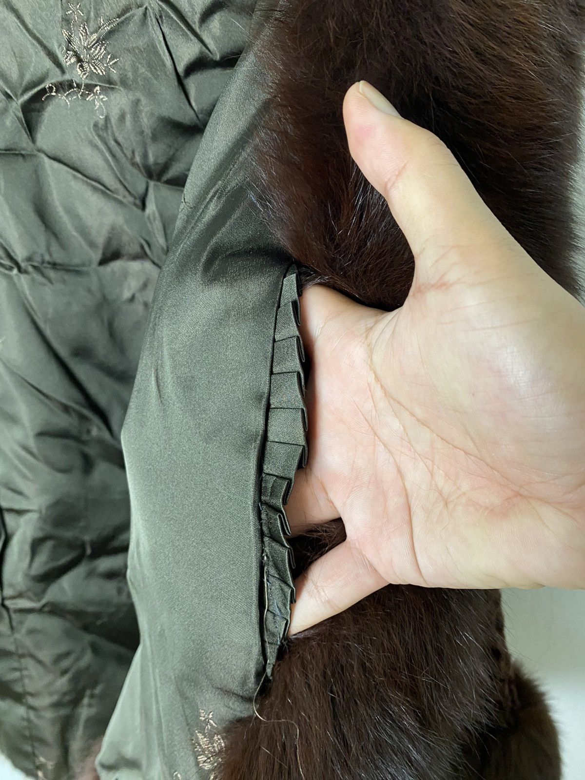 Issey Miyake Japanese designer Mink fur coat Size L / US 10 / IT 46 - 10 Thumbnail