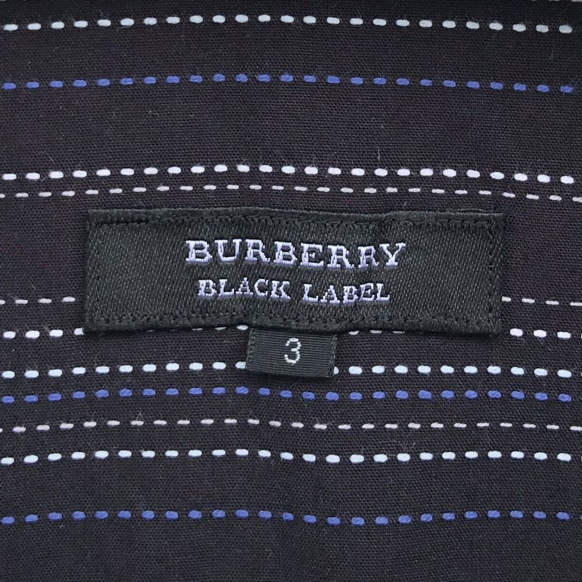 Burberry Burberry Black Label Embroidery Striped Slim Fit Shirt Size US M / EU 48-50 / 2 - 11 Thumbnail