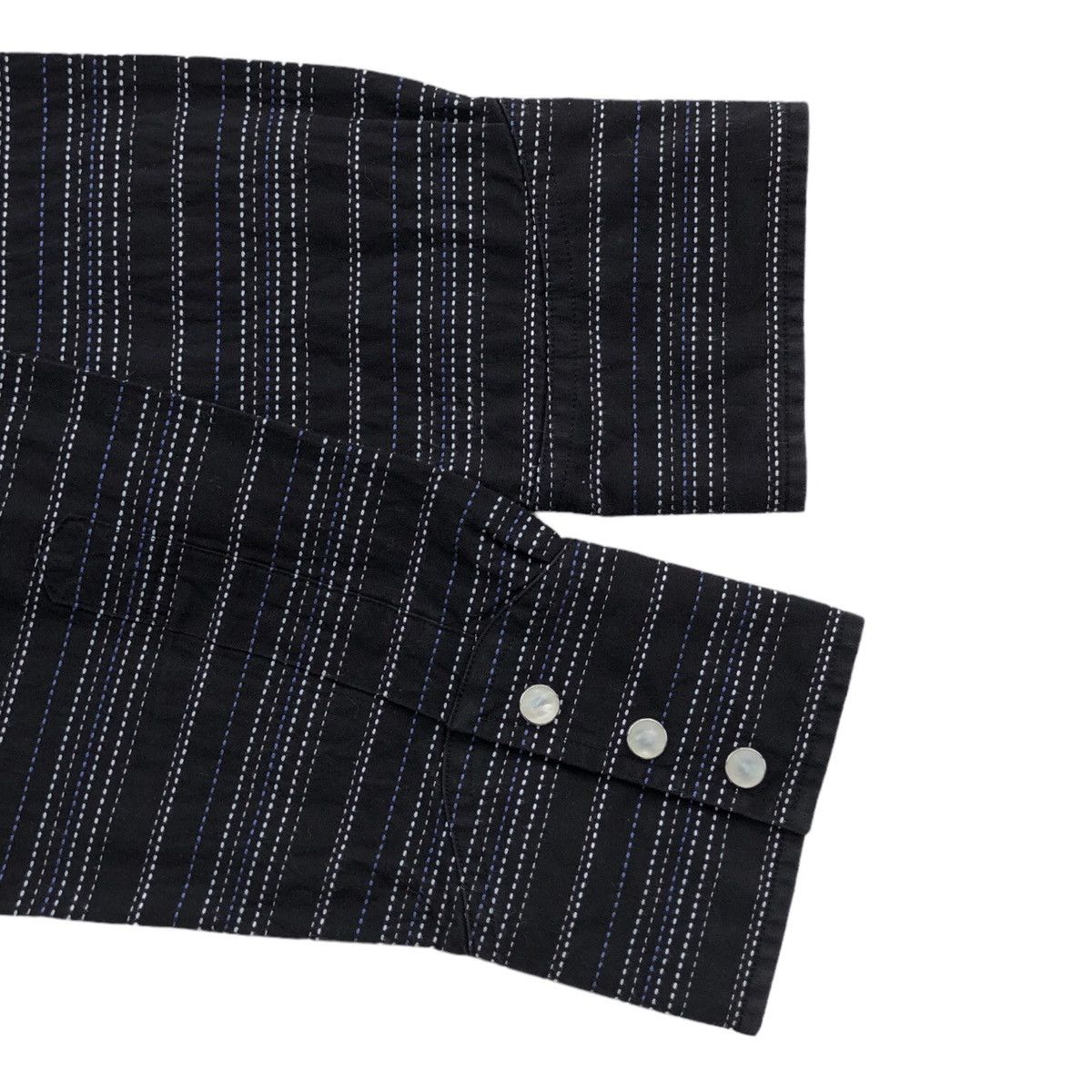 Burberry Burberry Black Label Embroidery Striped Slim Fit Shirt Size US M / EU 48-50 / 2 - 10 Thumbnail