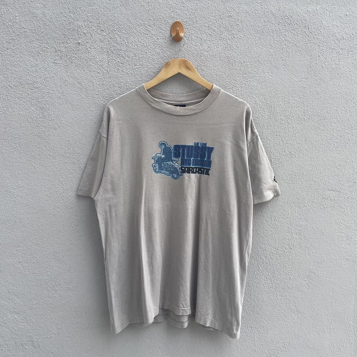 Vintage Vintage Stussy Vespa Sarcastic Tee Shirt | Grailed