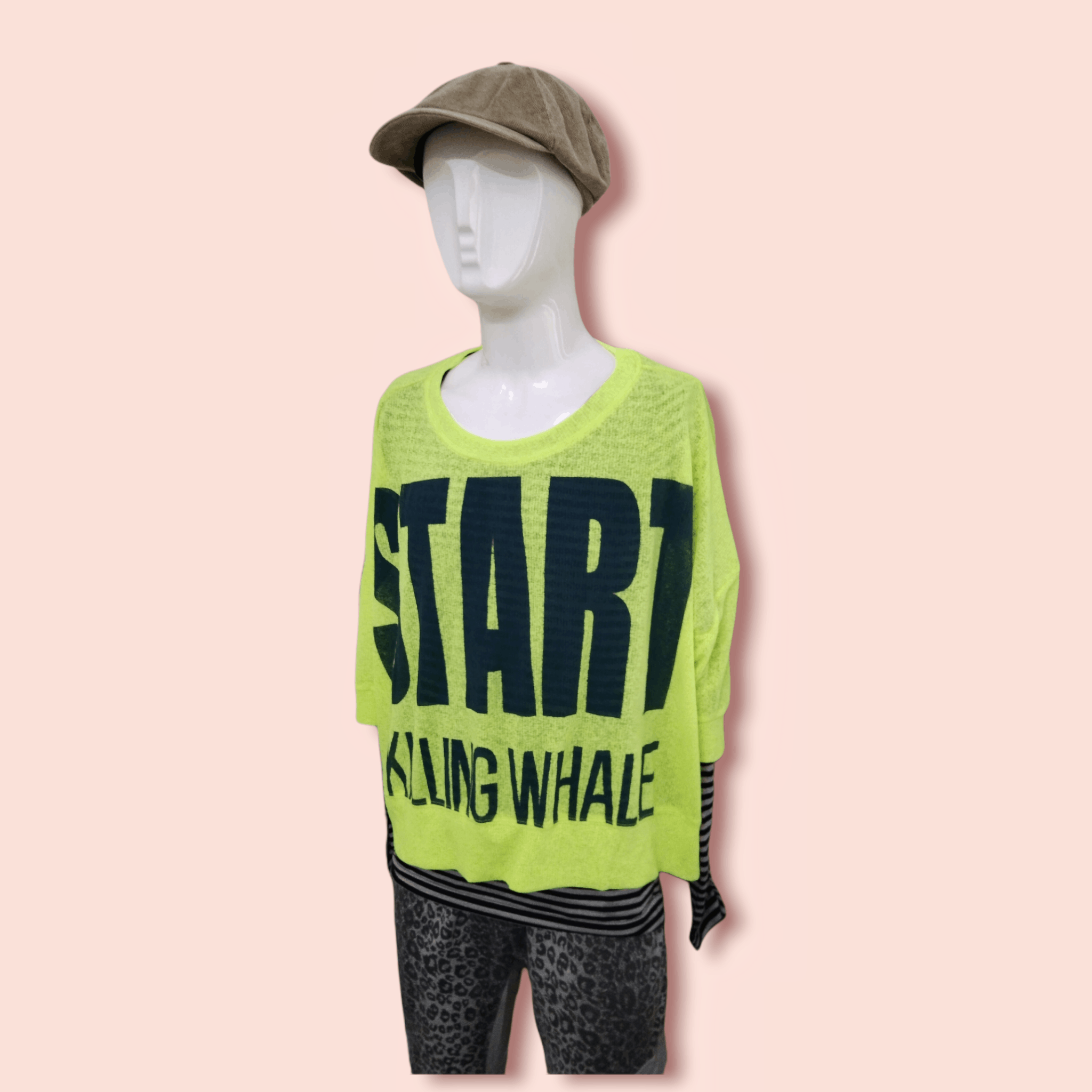 Japanese Brand JERSEY STYLE SEE THROUGH OFF SHOULDER CROP TOP Size ONE SIZE - 3 Thumbnail