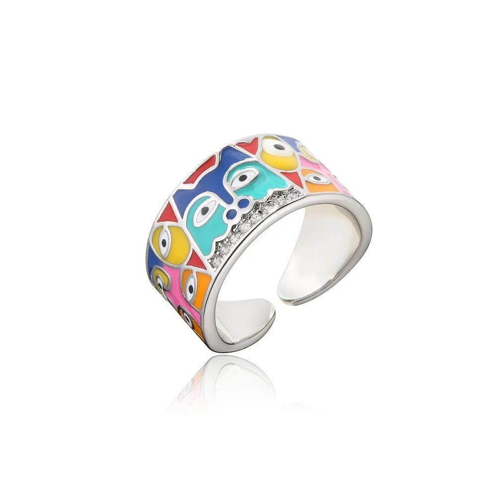 Japanese Brand Enamel Lovely Cat Ring Size ONE SIZE - 3 Thumbnail