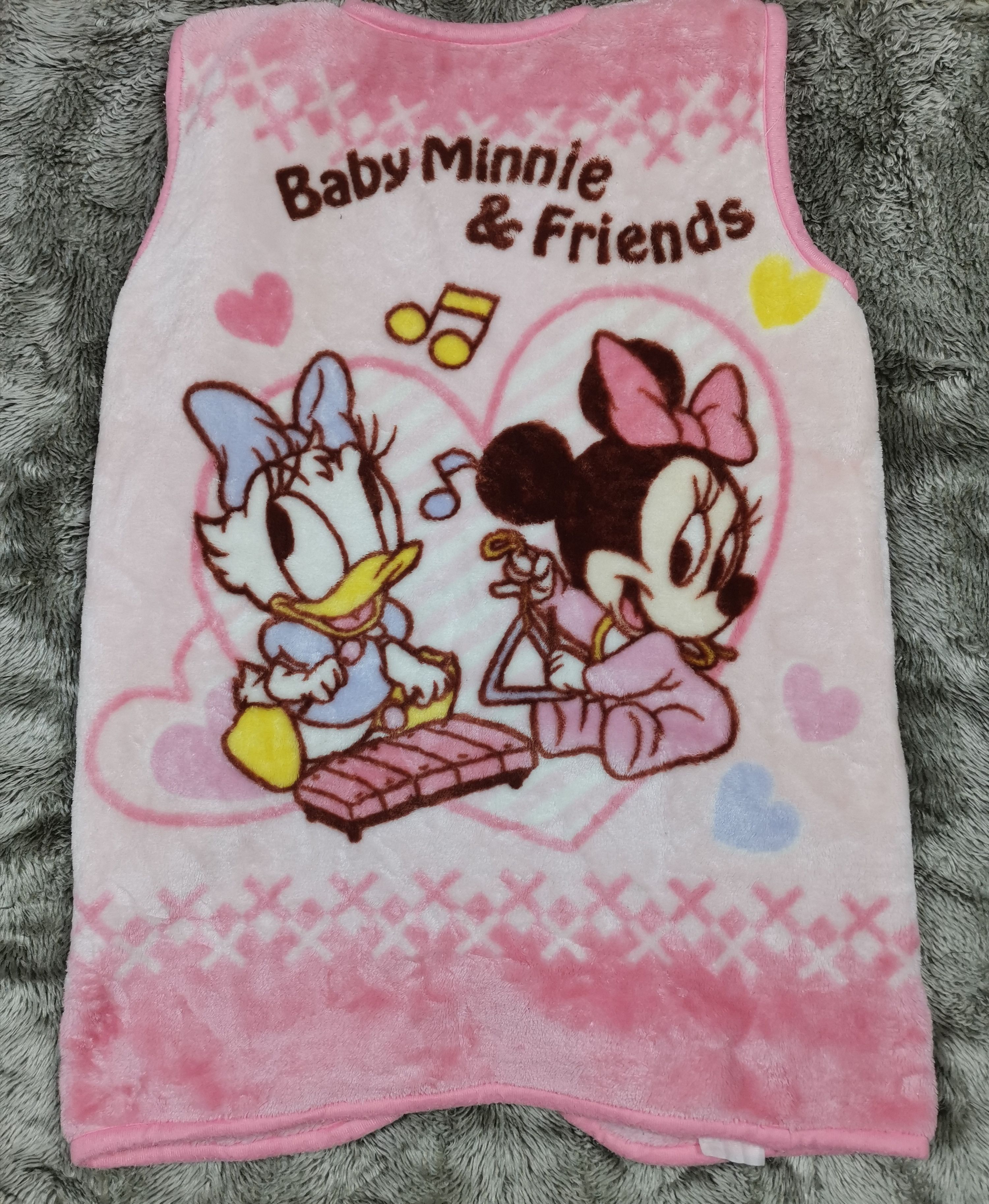 Disney Vintage Baby Minnie And Friend Fleece Vest Size US M / EU 48-50 / 2 - 2 Thumbnail