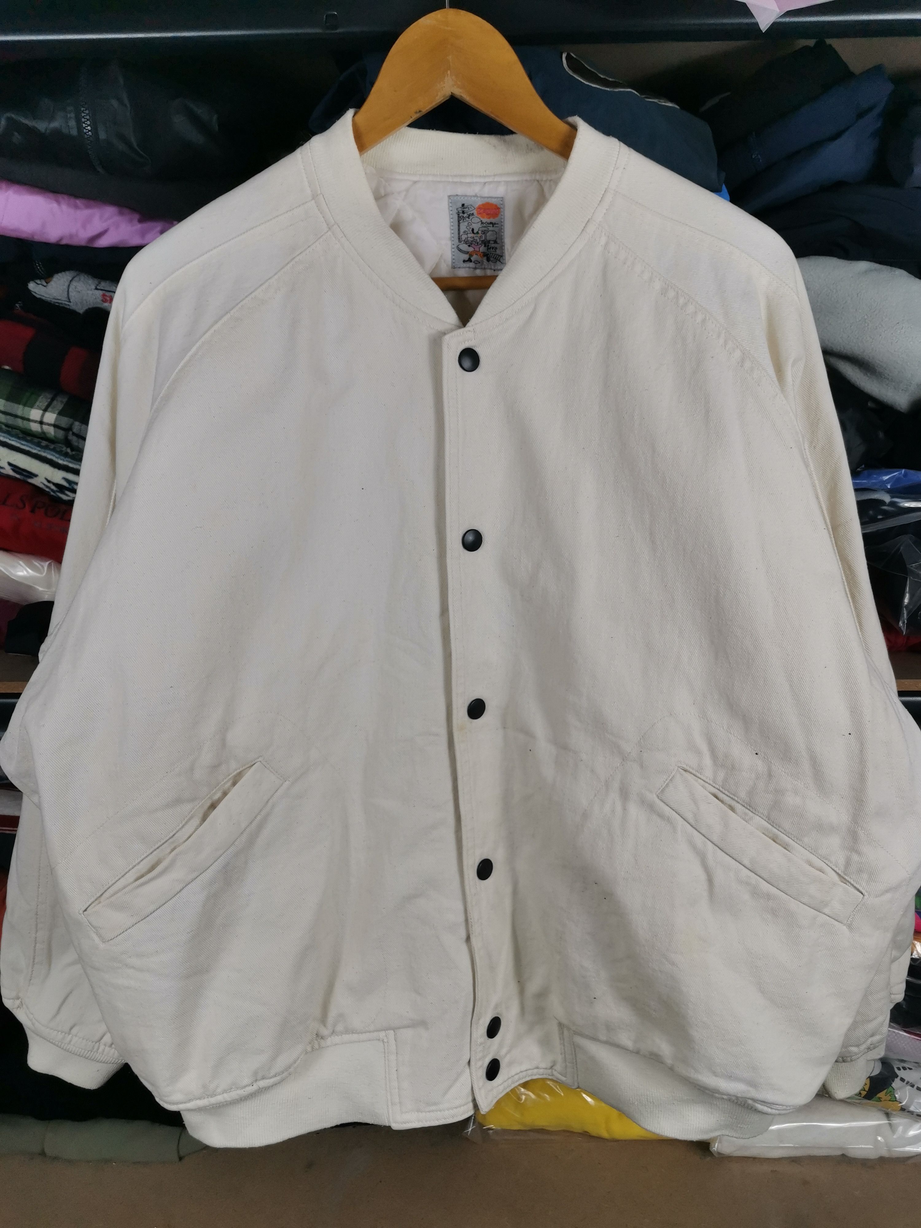 Japanese Brand Vintage 80s Varsity Jacket By Zazou Triump Size US XL / EU 56 / 4 - 4 Thumbnail