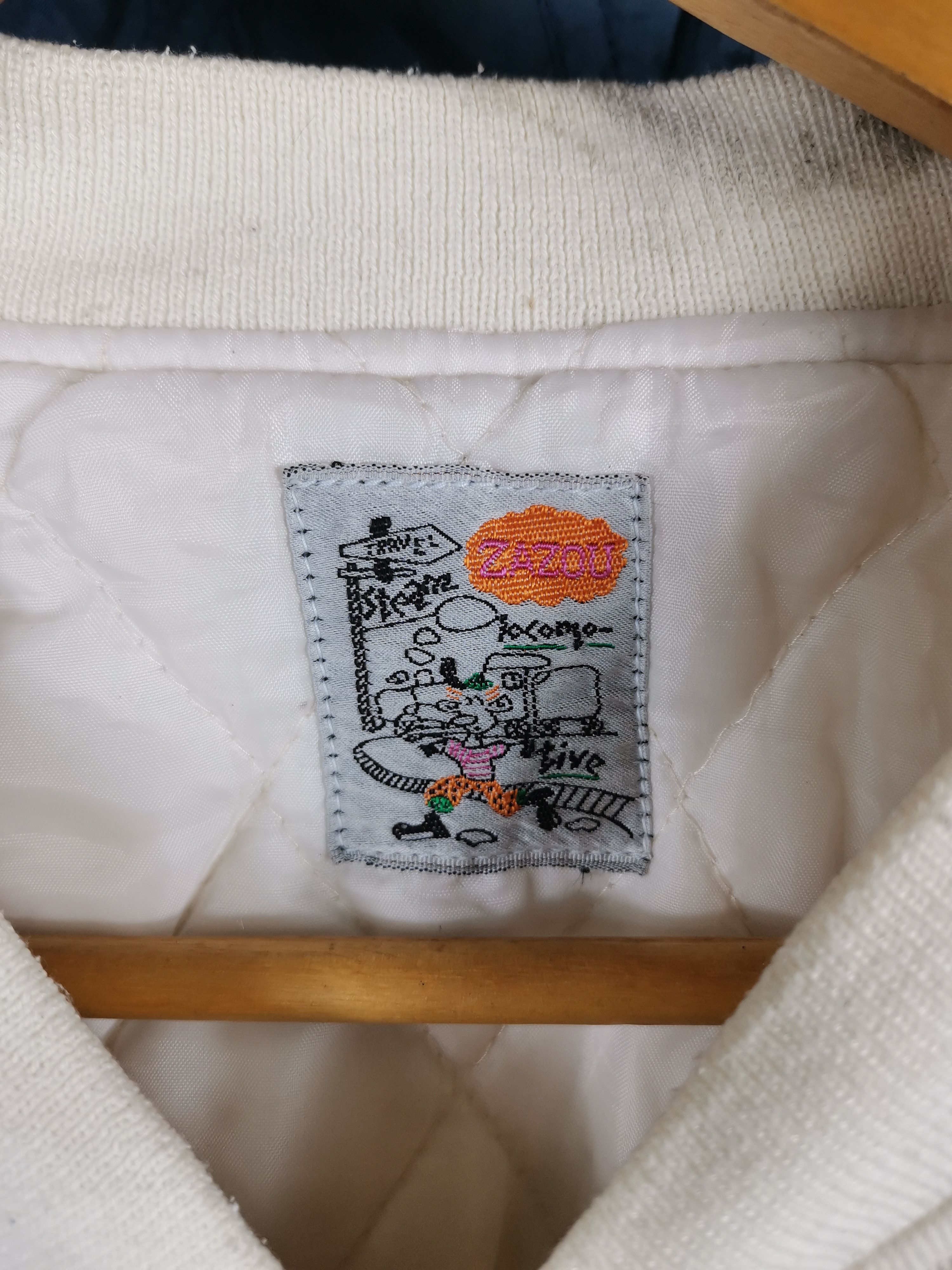 Japanese Brand Vintage 80s Varsity Jacket By Zazou Triump Size US XL / EU 56 / 4 - 8 Thumbnail