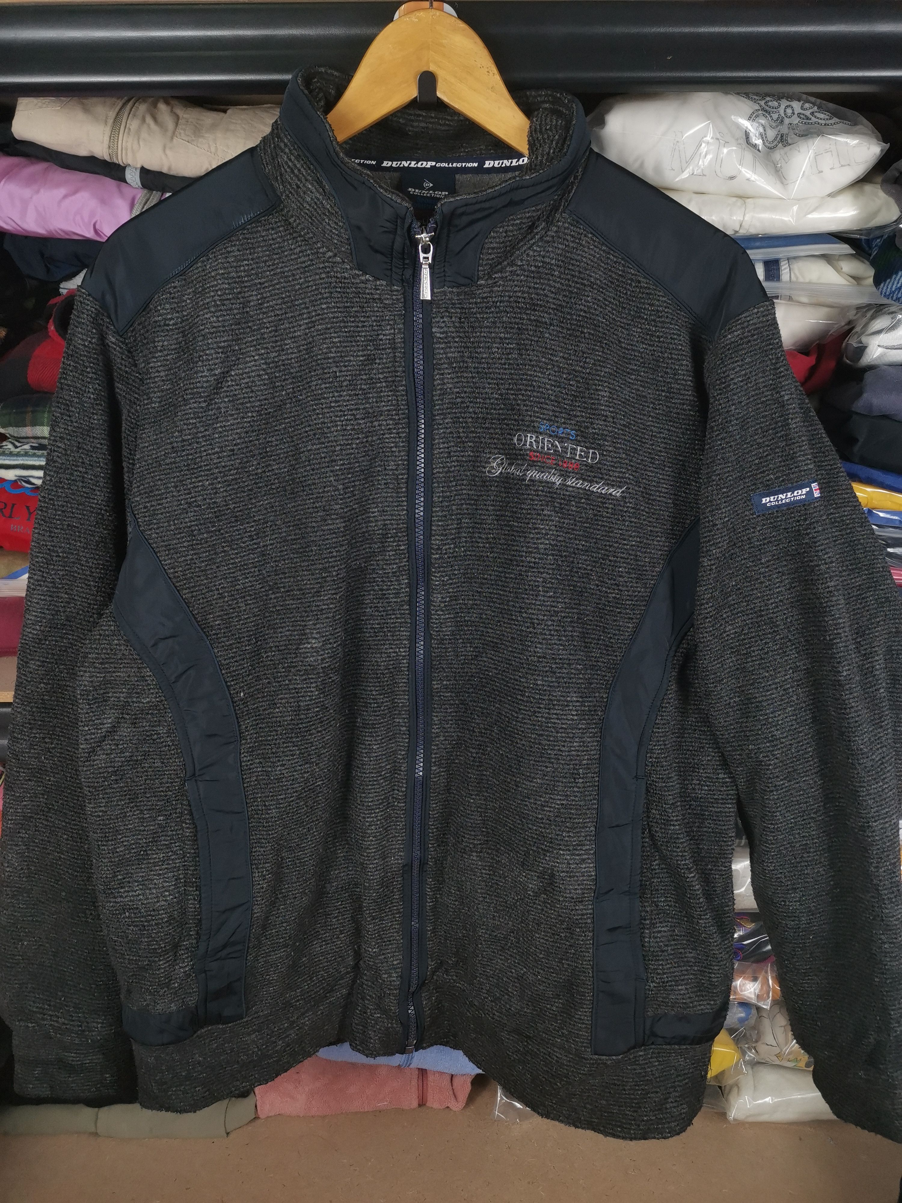 Dunlop Vintage Dunlop Zipper Jacket Size US L / EU 52-54 / 3 - 1 Thumbnail