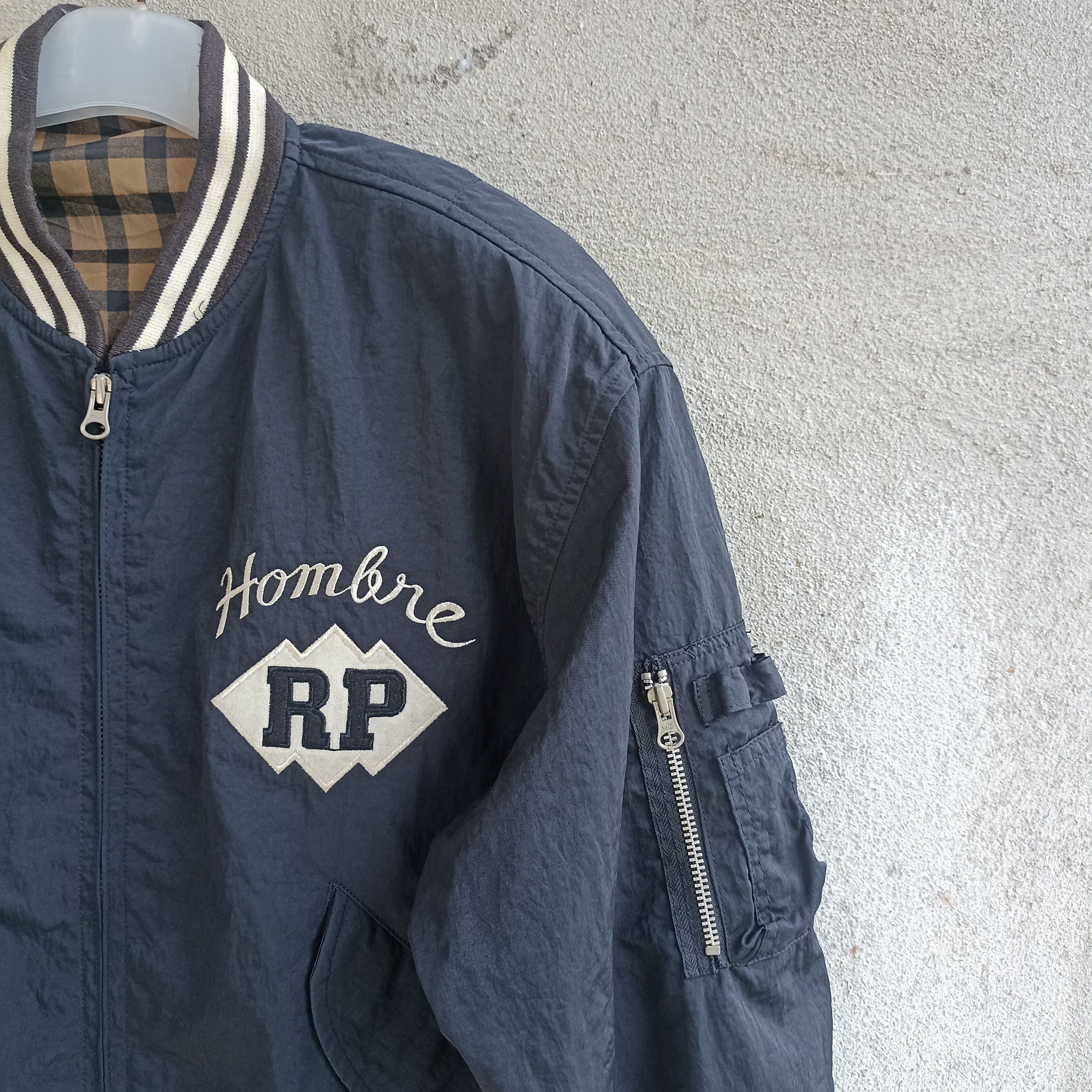 Japanese Brand Vintage Hombre 89 Rozzo Pulcinos Bombers Jacket Size US L / EU 52-54 / 3 - 5 Thumbnail