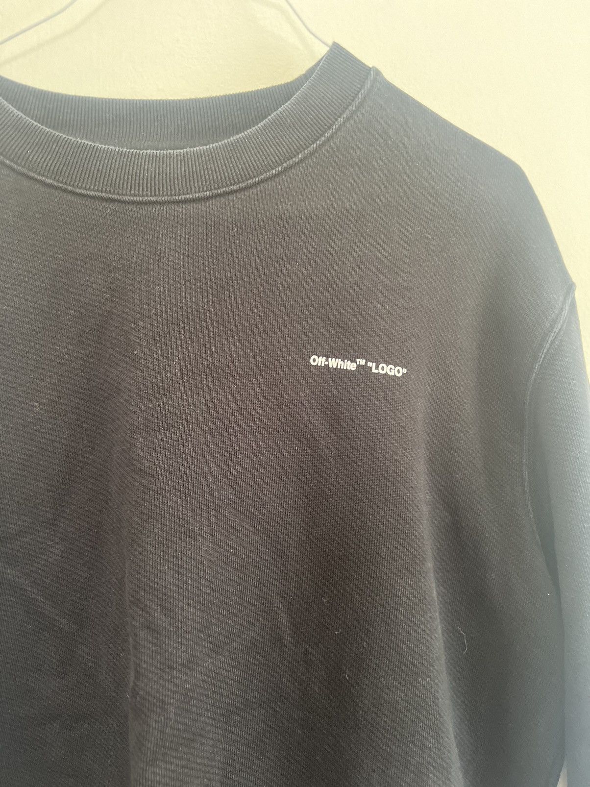 Off-White Off white small logo sweatshirt Size US L / EU 52-54 / 3 - 4 Thumbnail